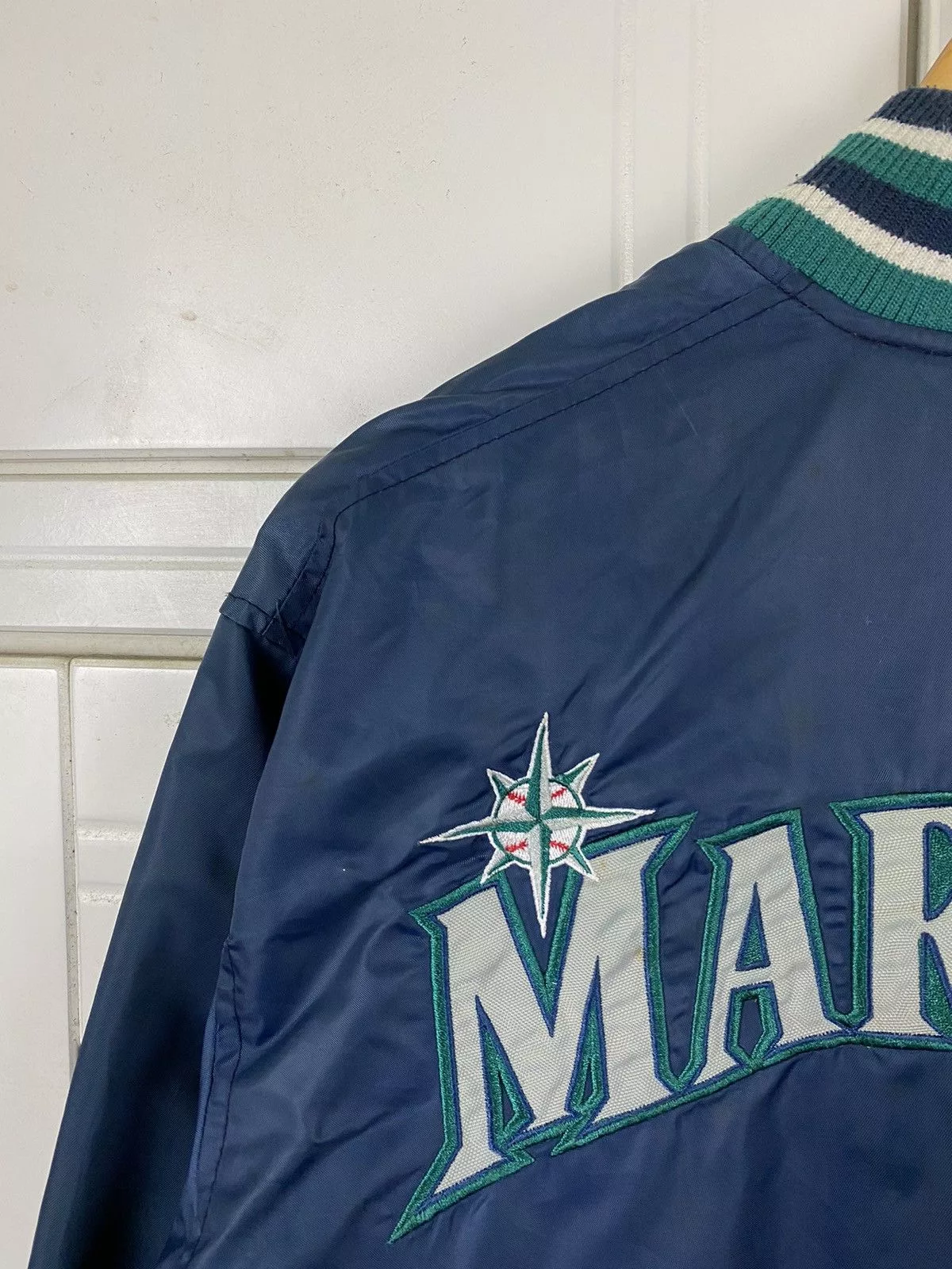 MLB Bombers MLB × Vintage Vintage MLB Bomber Jacket Mariners Blue