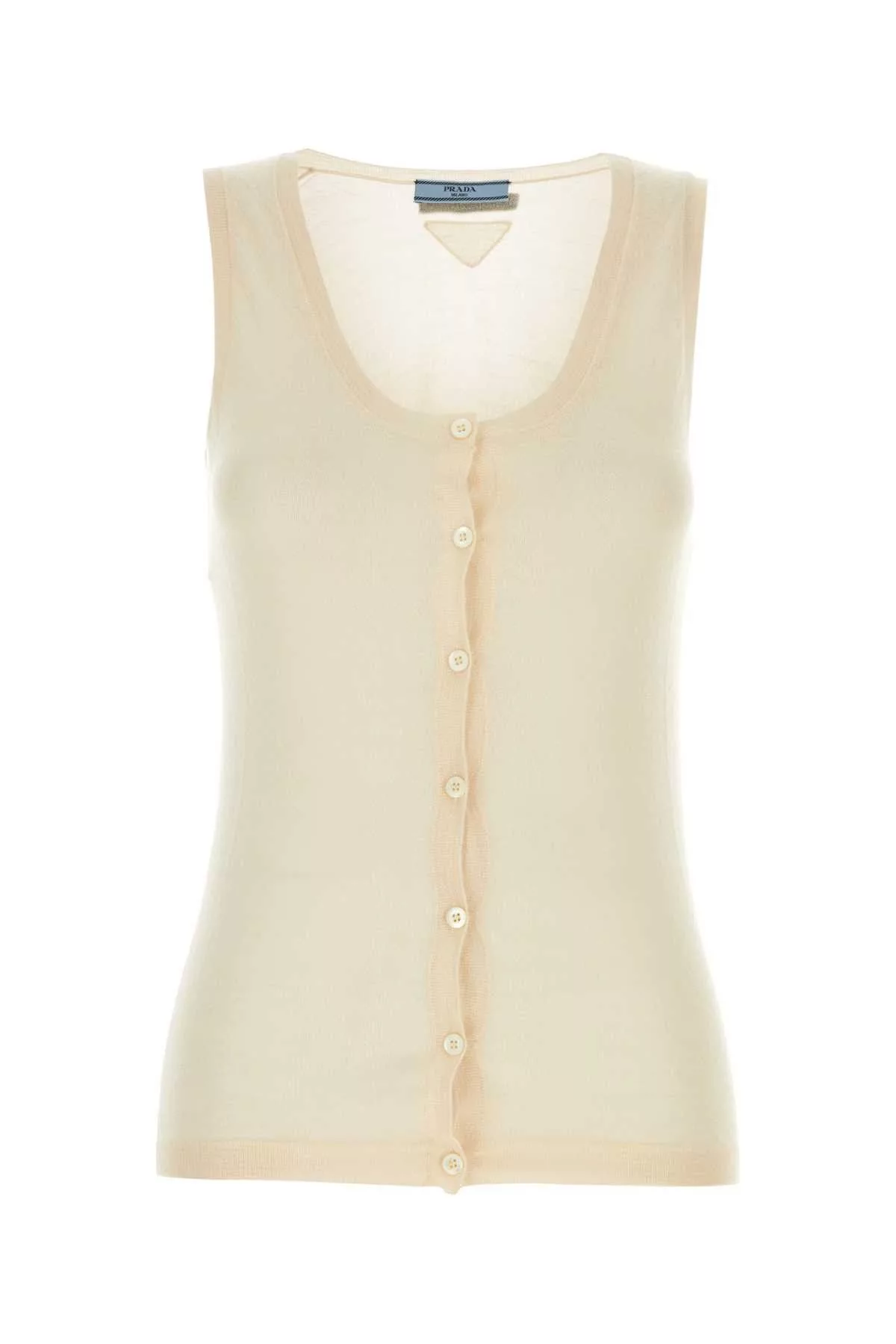 Prada Sweaters Prada Skin Pink Cashmere Blend Vest Multi