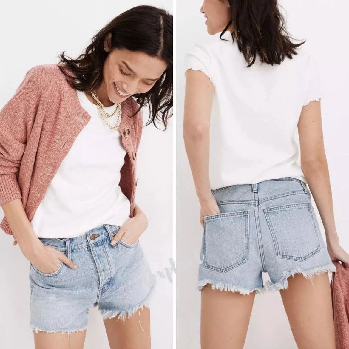 Madewell Shorts Madewell Relaxed Denim Shorts Blue