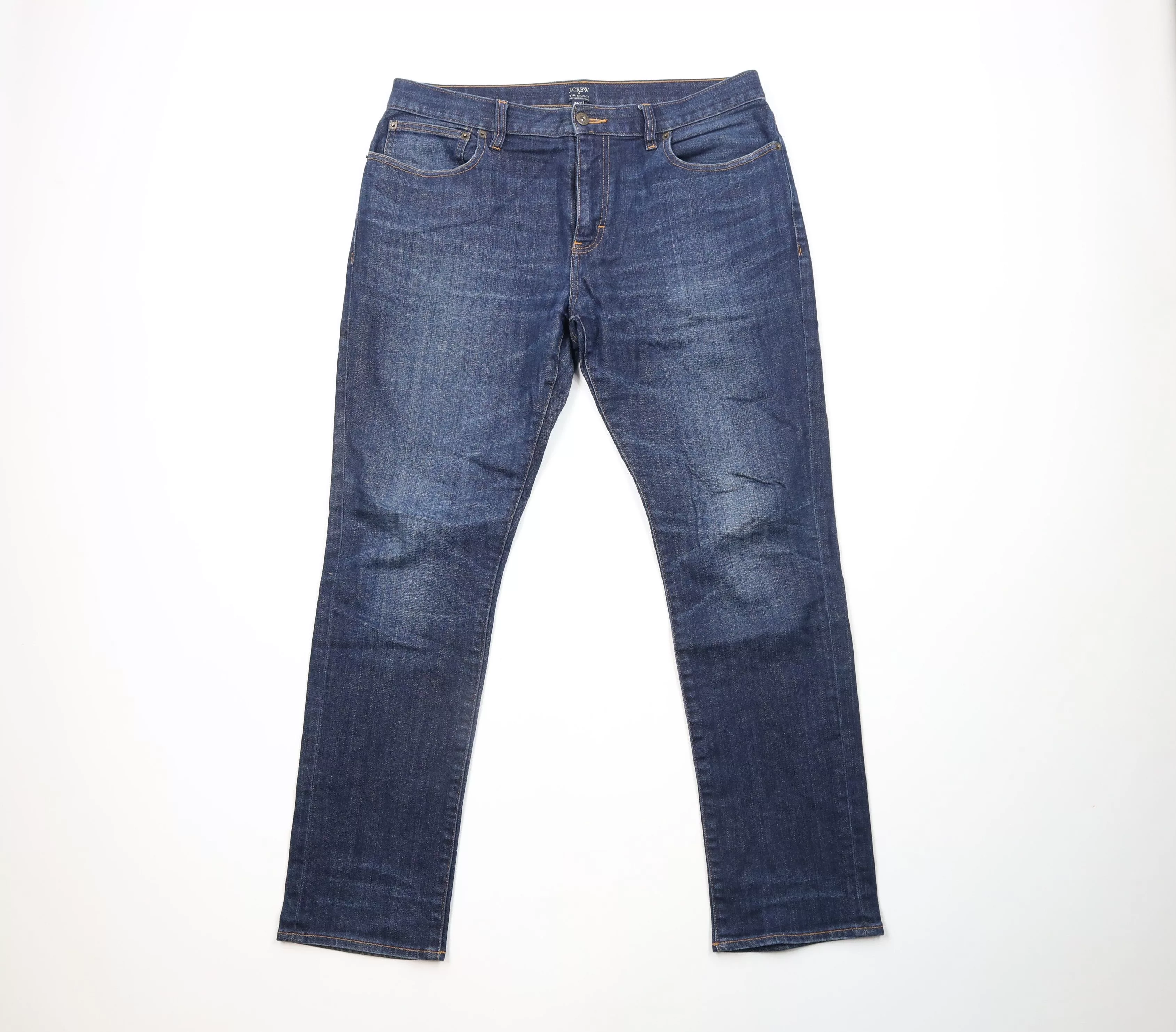 J.Crew Denim J.Crew × Vintage J Crew Faded The Driggs Skinny Leg Denim Jeans Blue Cotton