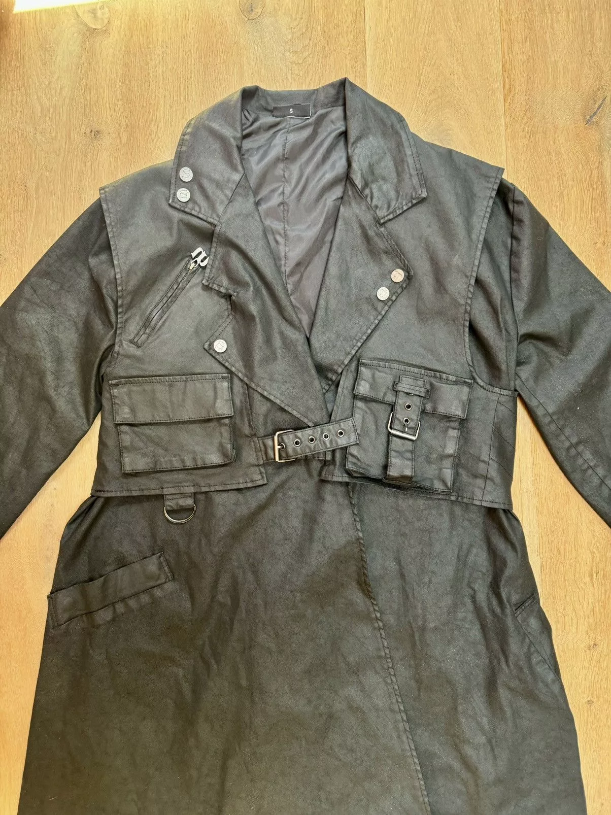 Unvain Studios Heavy Coats Unvain Studios Waxed Coat S Black