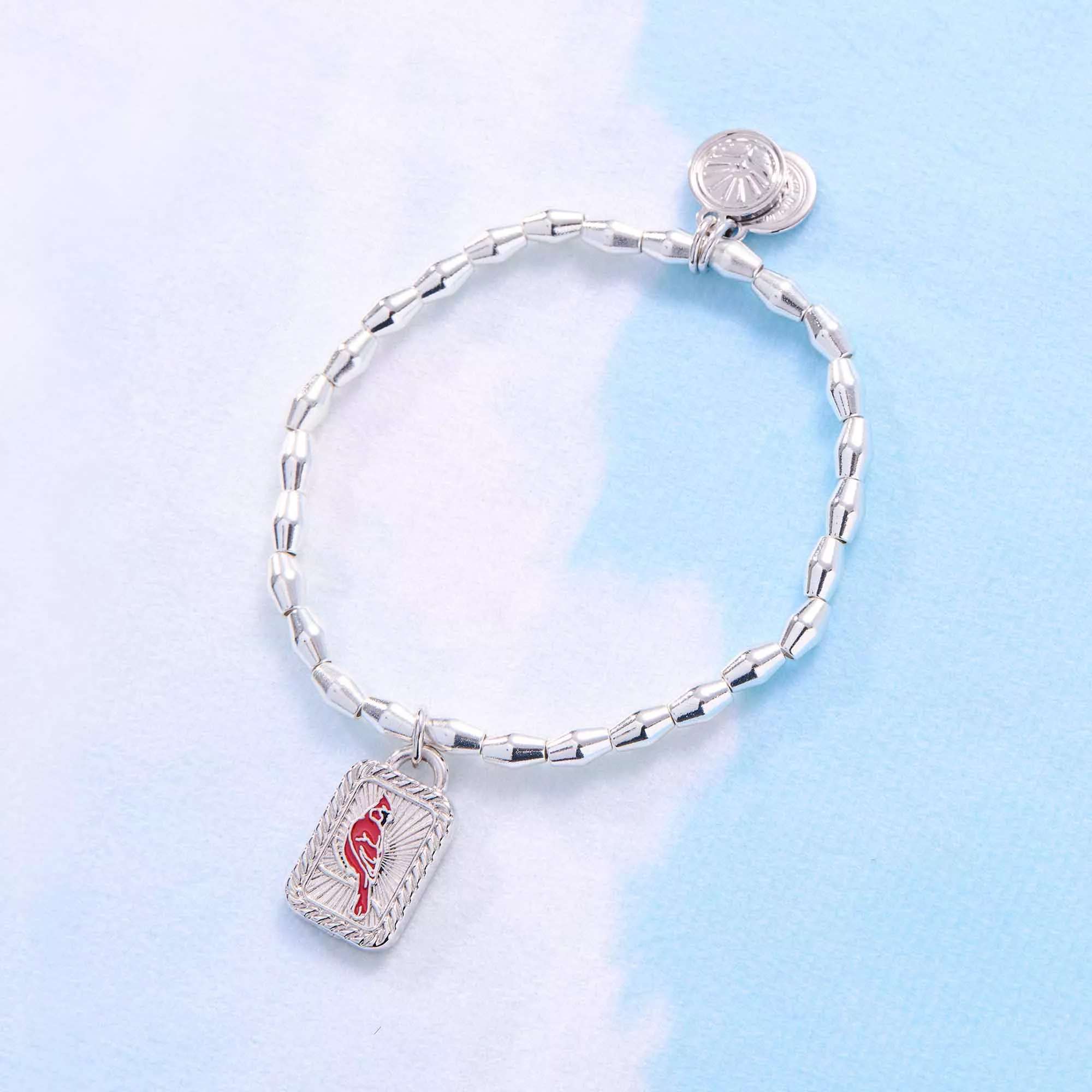 Red Cardinal Beaded Bracelet