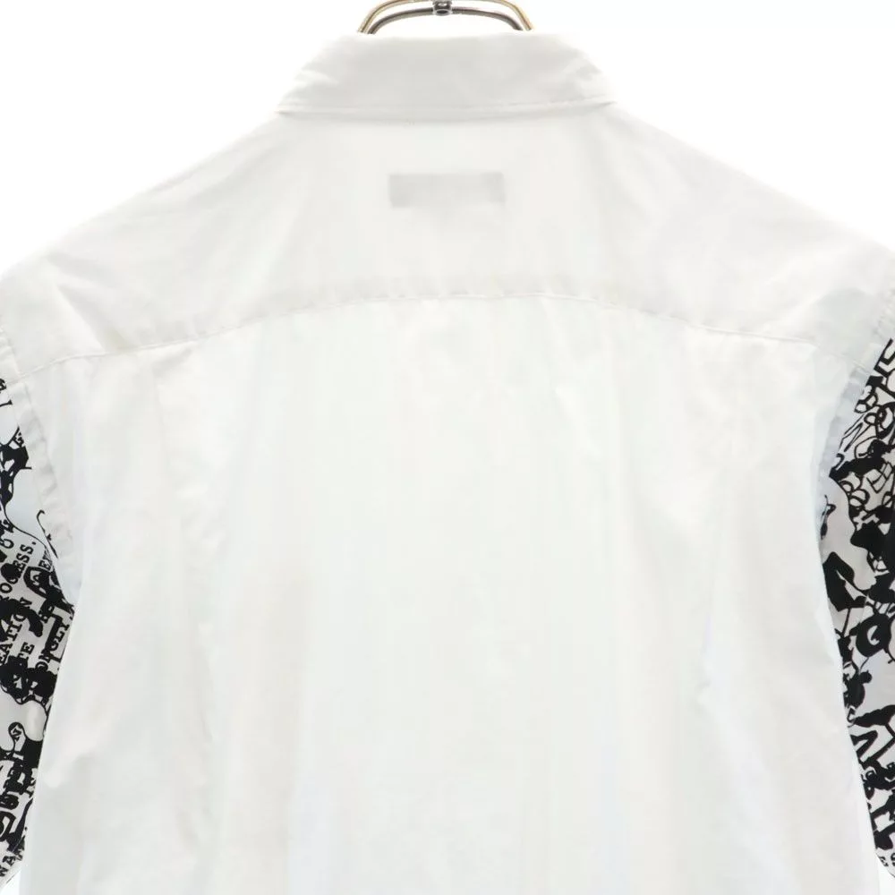 Comme des Garcons Shirts Button Ups Comme des Garcons Shirt Sleeve Switch Short Sleeve White