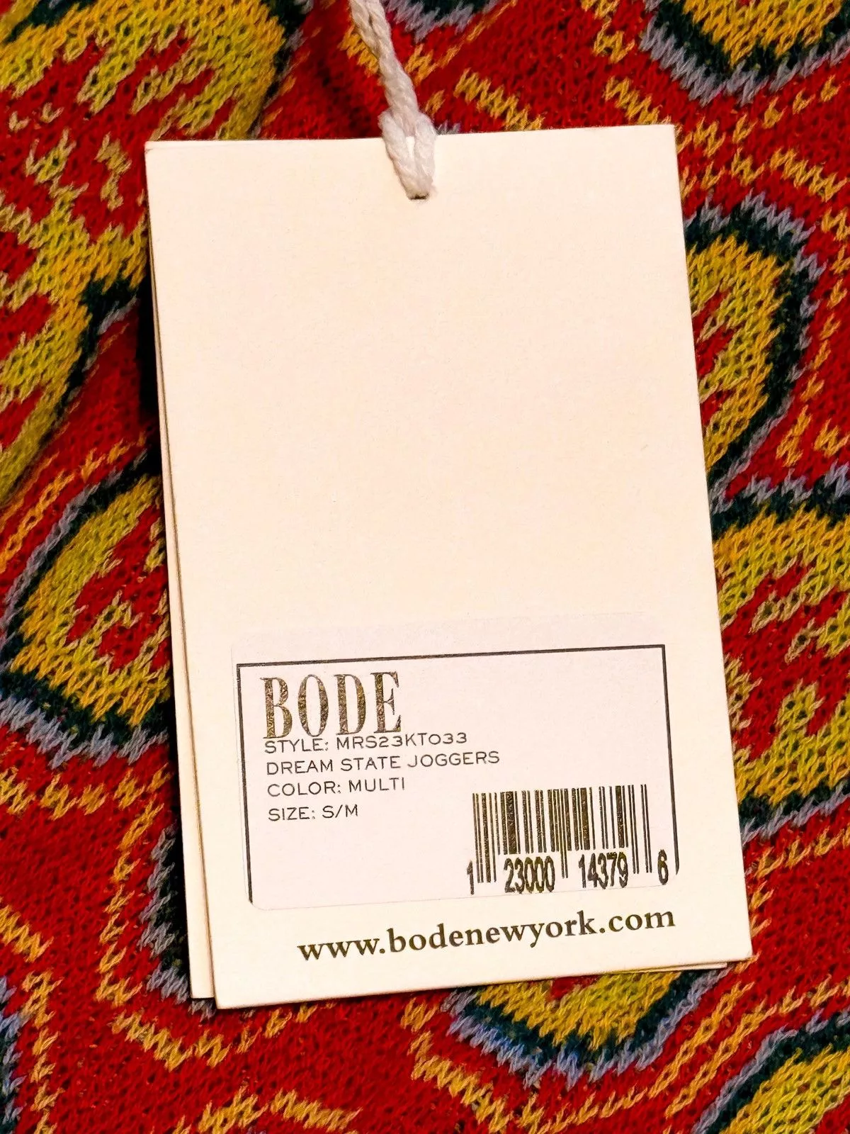 Bode Casual Pants Bode Dream State Joggers NWT Multi