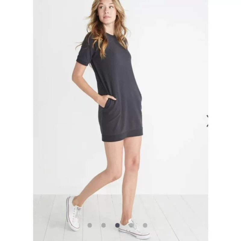 Marine Layer Midi Dresses Marine Layer Sweatshirt Dress Size Small Black