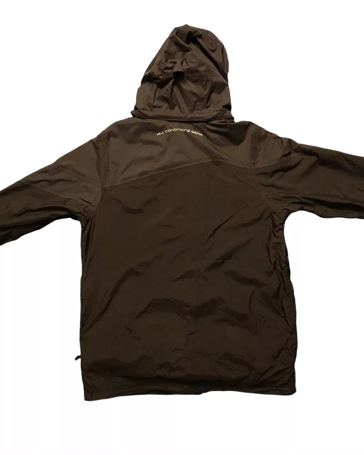 Nike ACG Raincoats Nike ACG × Vintage Nike ACG Outer Layer Couche Extreme Waterproof Jacket Brown