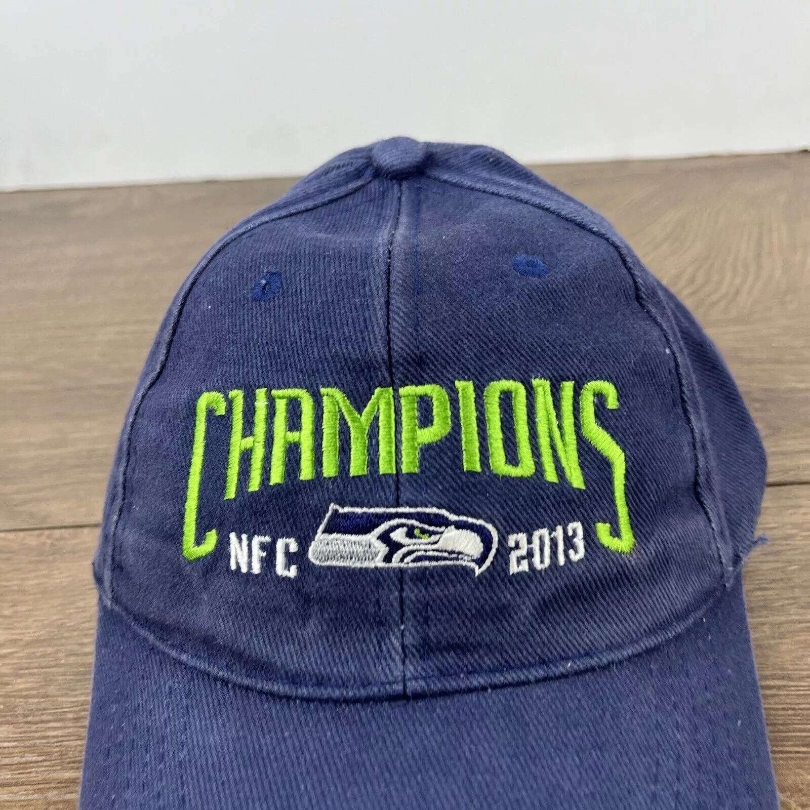 Other Hats Other Seattle Seahawks Hat 2013 NFC Champions Blue Cap Adjustable