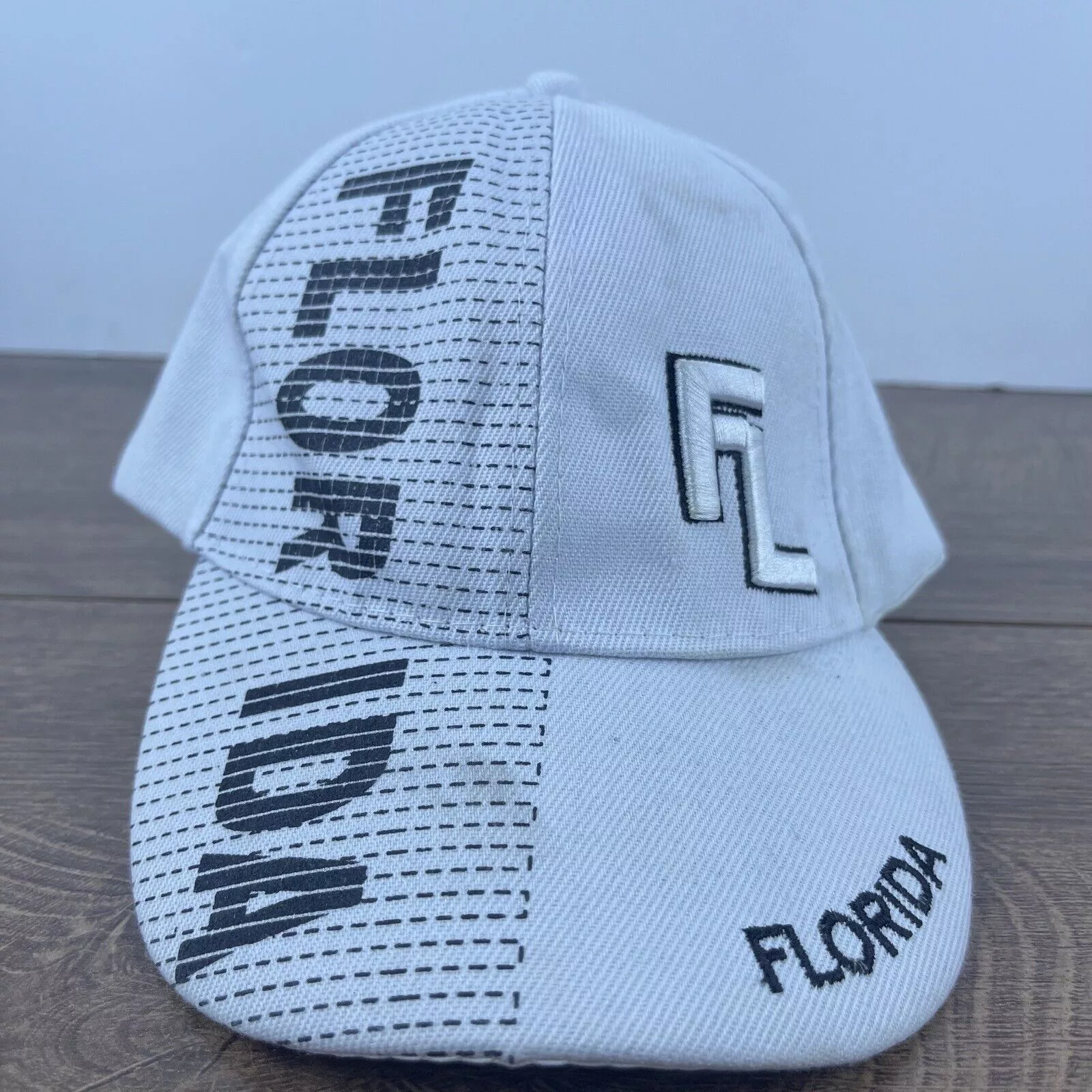 Other Hats Other Florida White Hat Florida Baseball Hat White Adjustable Hat