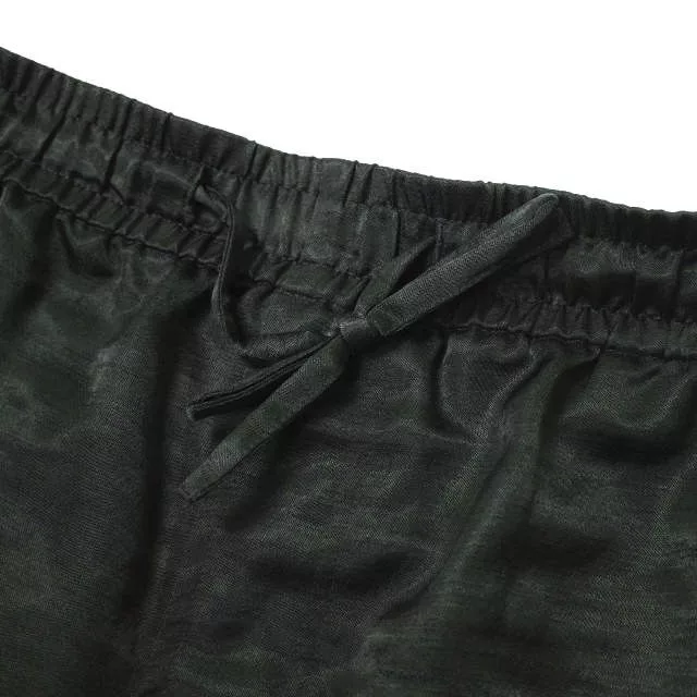 Needles Shorts Poly Slub Sateen String Cowboy Black