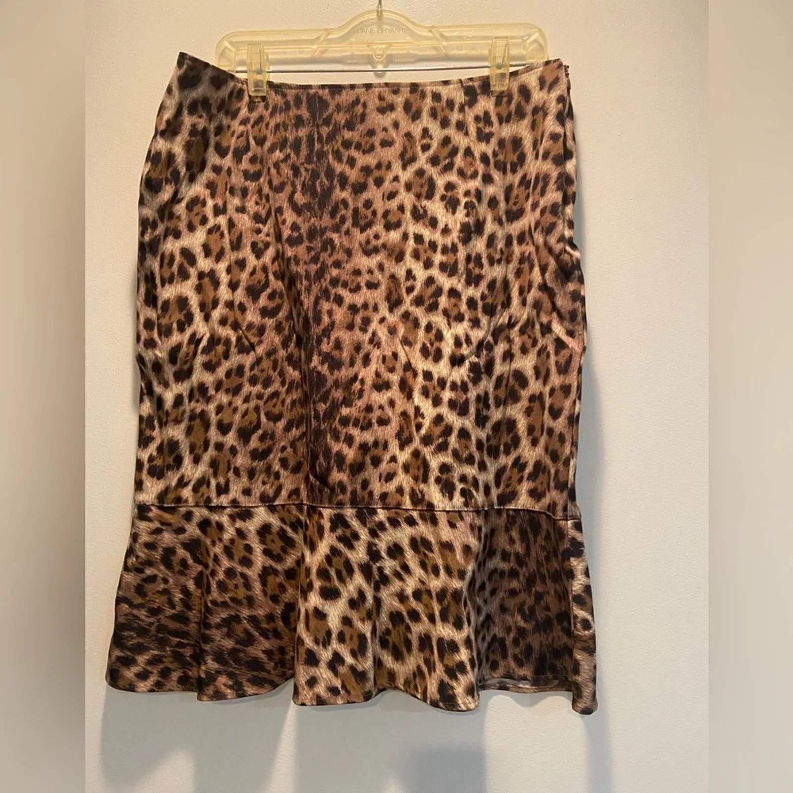 Moschino Mini Skirts Moschino vintage ruffle skirt leopard print, size 14/48 XL Brown