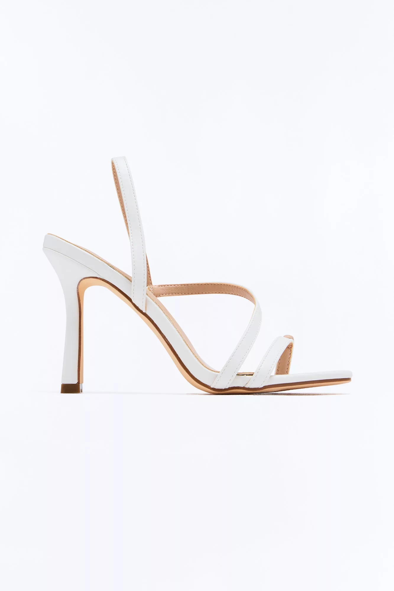Rayray Toe Ring Slingback Heels - White