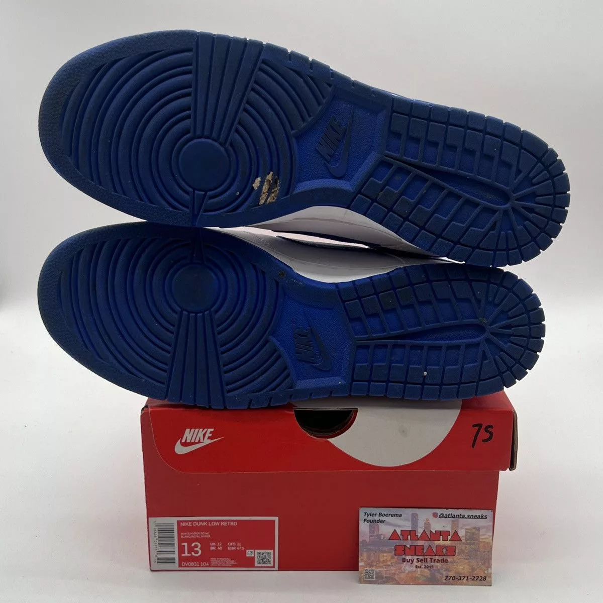 Nike Low Top Sneakers Nike dunk low white hyper royal