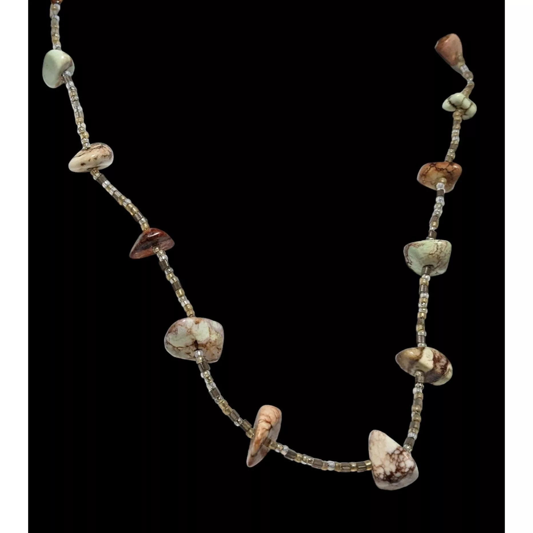 Other Necklaces Other Beaded Gem Chip Necklace Multi