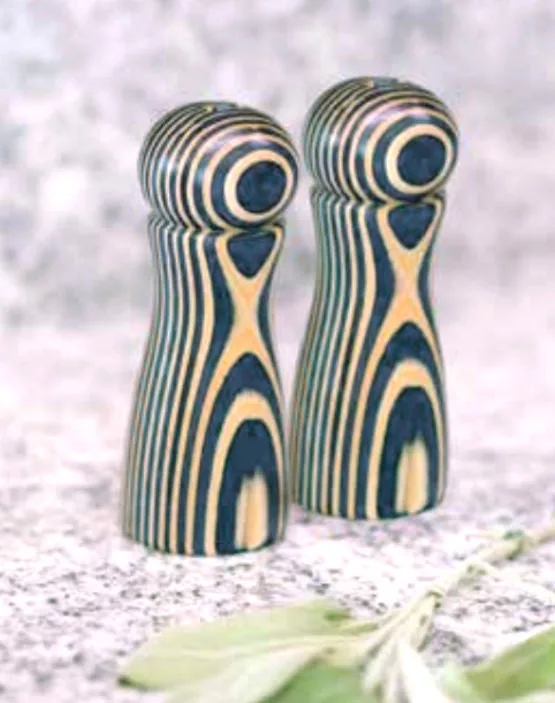 --Blue Pakka Salt & Pepper Shaker set