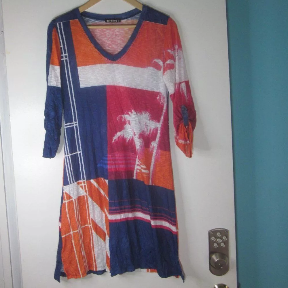 Other Midi Dresses Other David Cline Dress "Bali" Size M Blue
