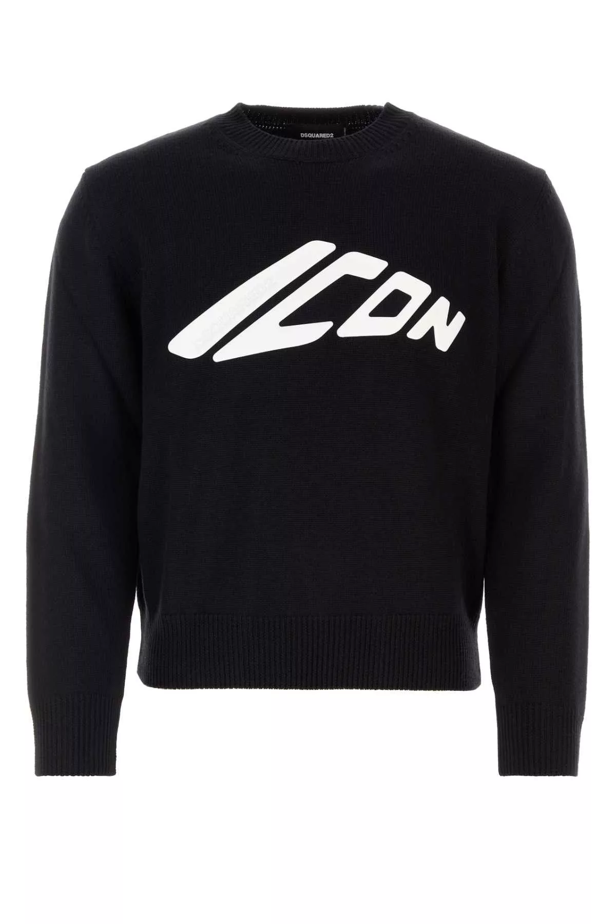 Dsquared2 Sweaters Knitwear Dsquared2 Black Wool Sweater Multi
