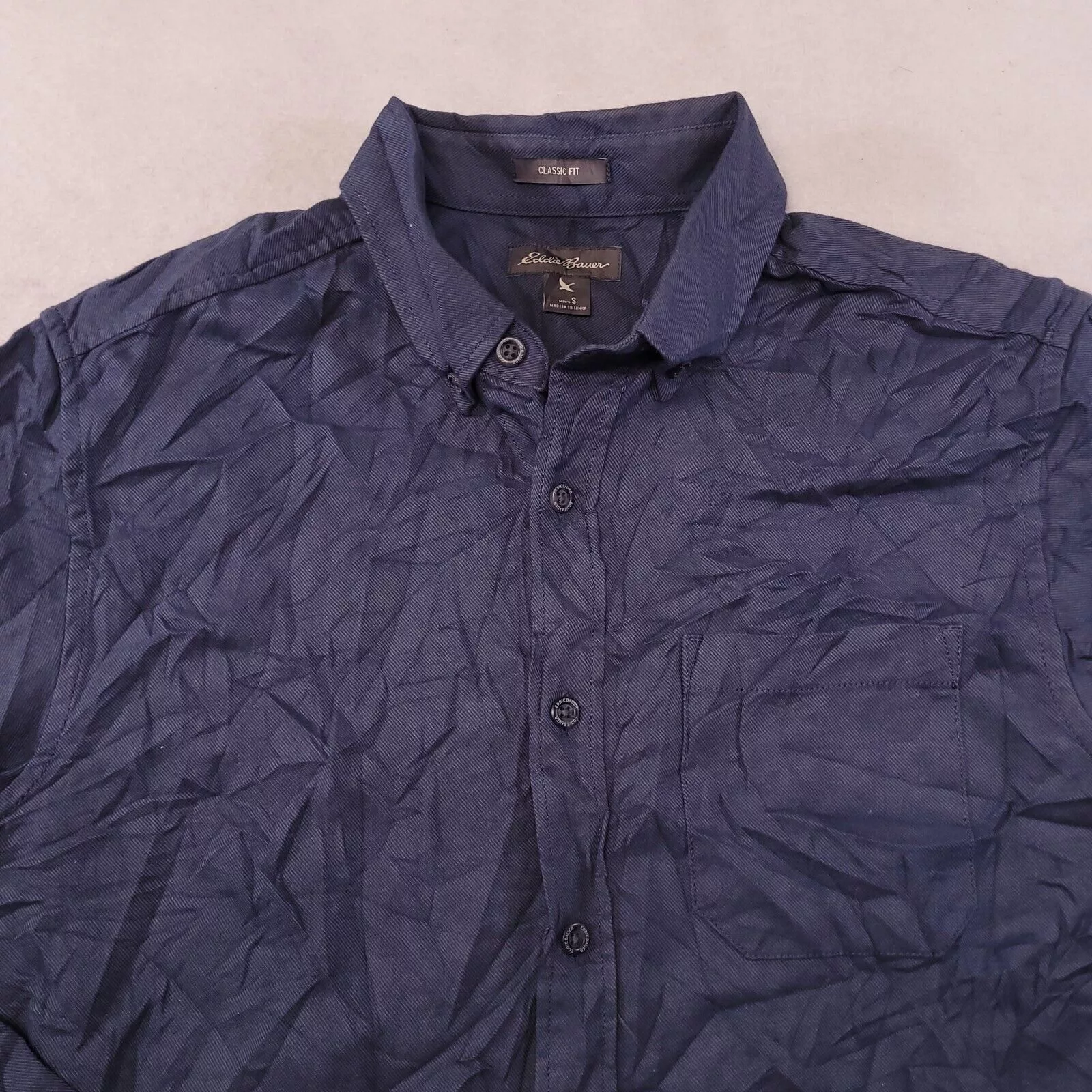 Eddie Bauer Shirts Button Ups Eddie Bauer Casual Button Up Shirt Mens Size Small S Gray