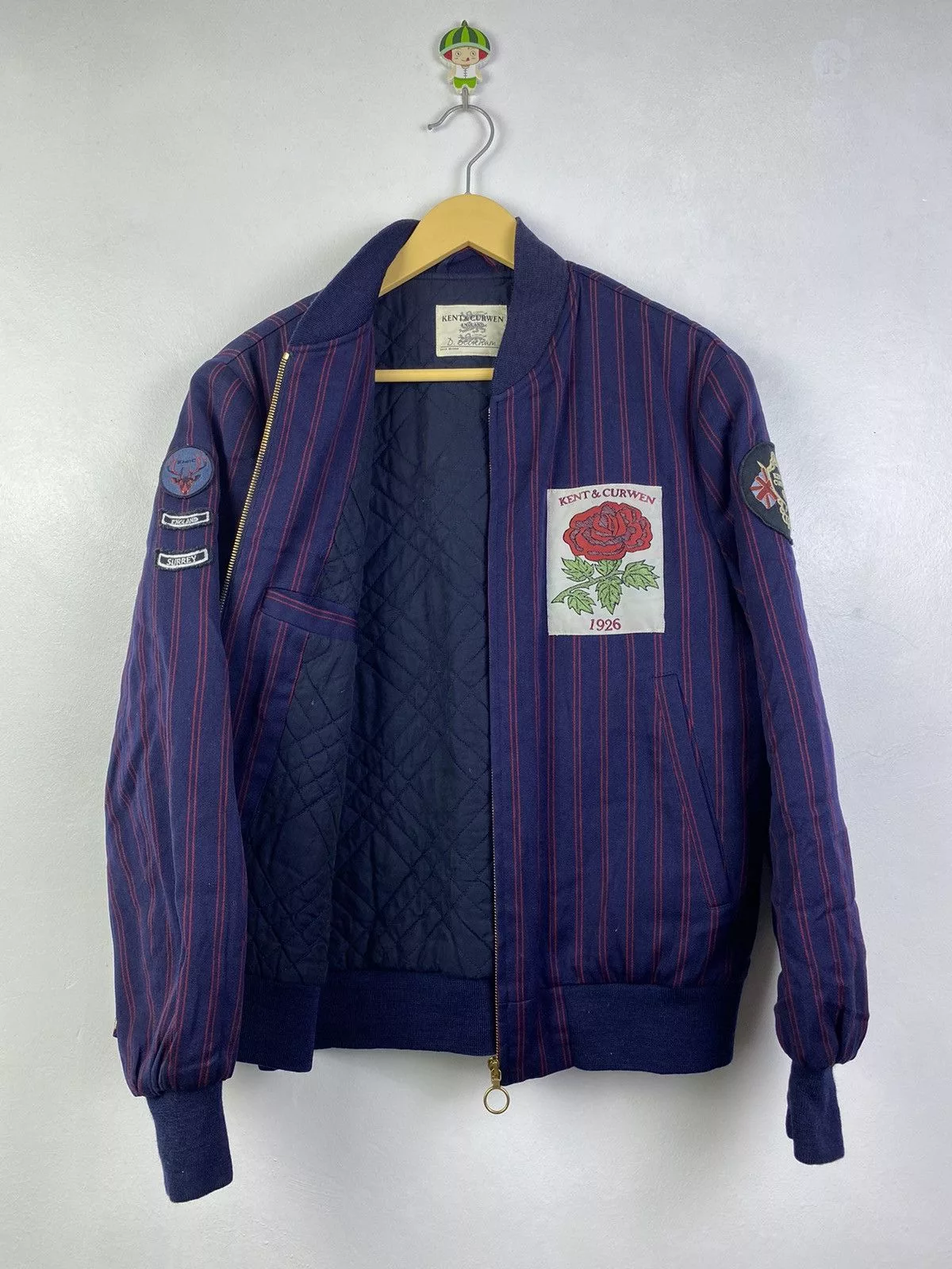 David Beckham Bombers KURT & CURWEN by DAVID BECKHAM BOMBER JACKET Blue