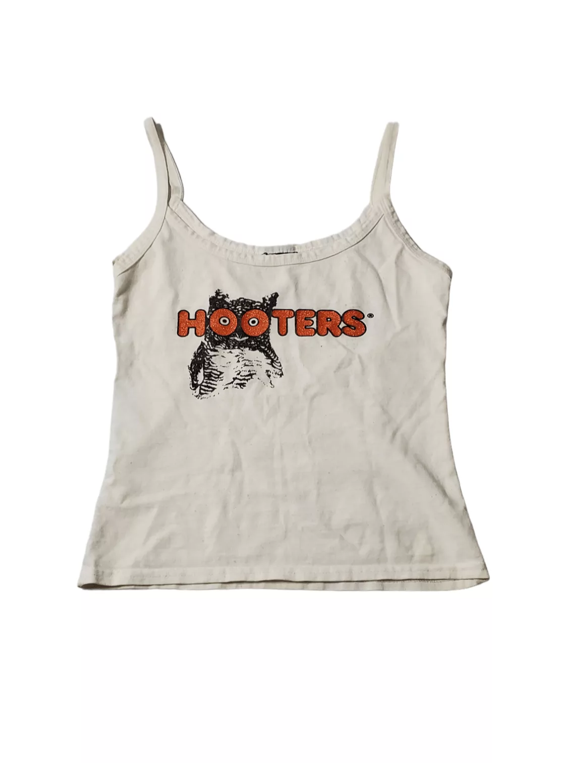 Vintage Crop Tops Vintage Hooters White
