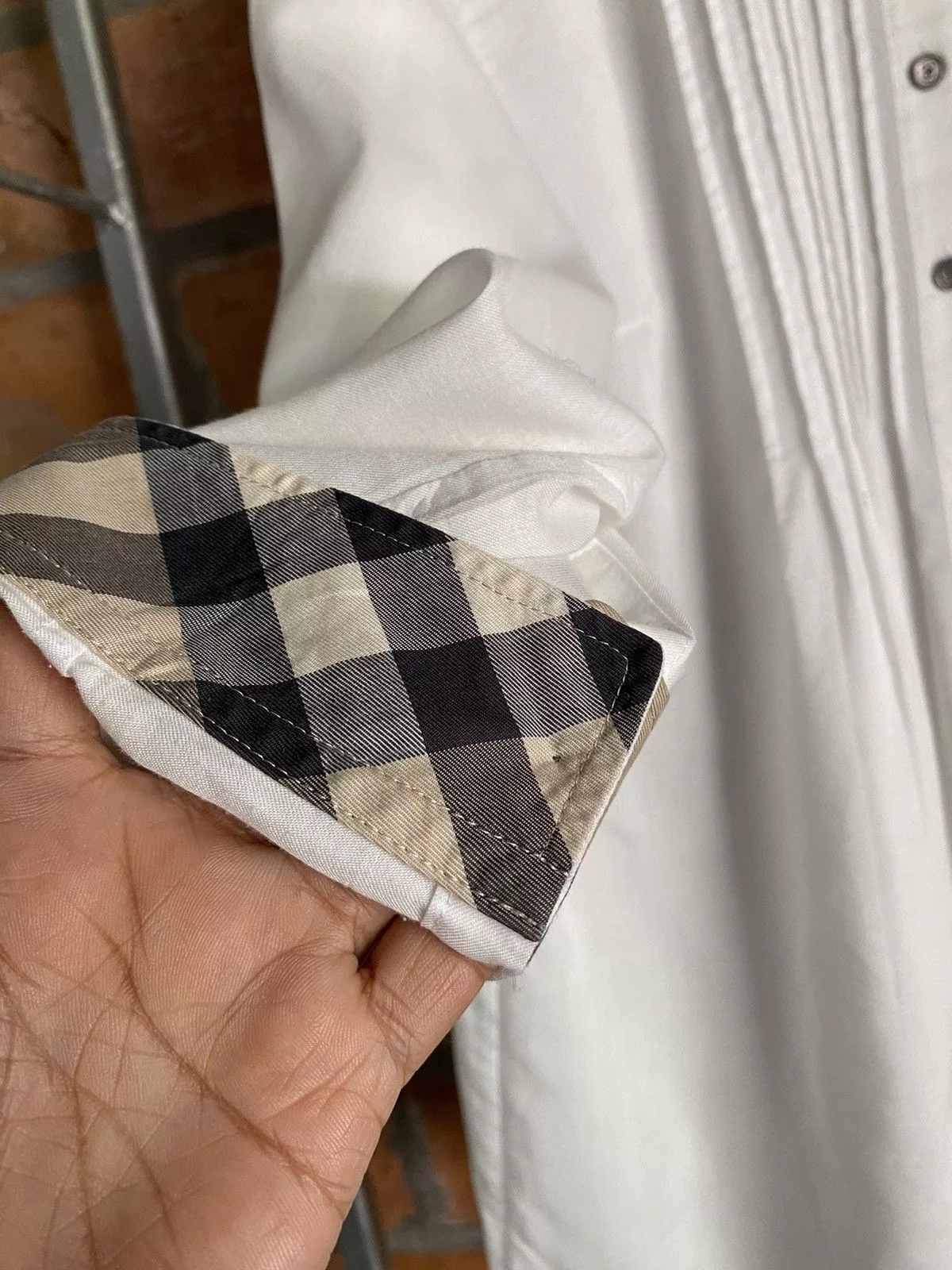 Burberry Button Ups Burberry white shirt