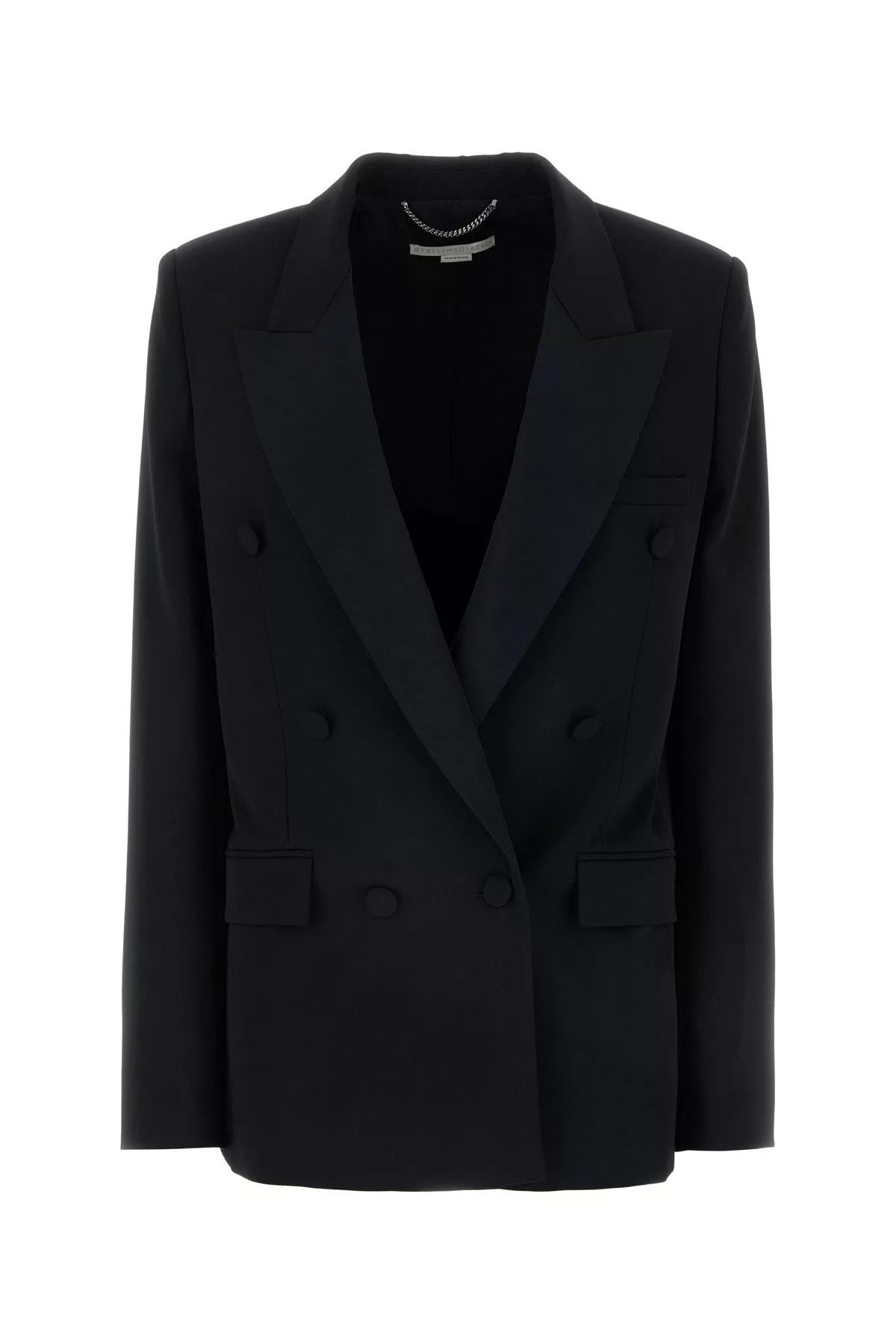 Stella McCartney Blazers Stella McCartney Black Stretch Wool Blazer Multi