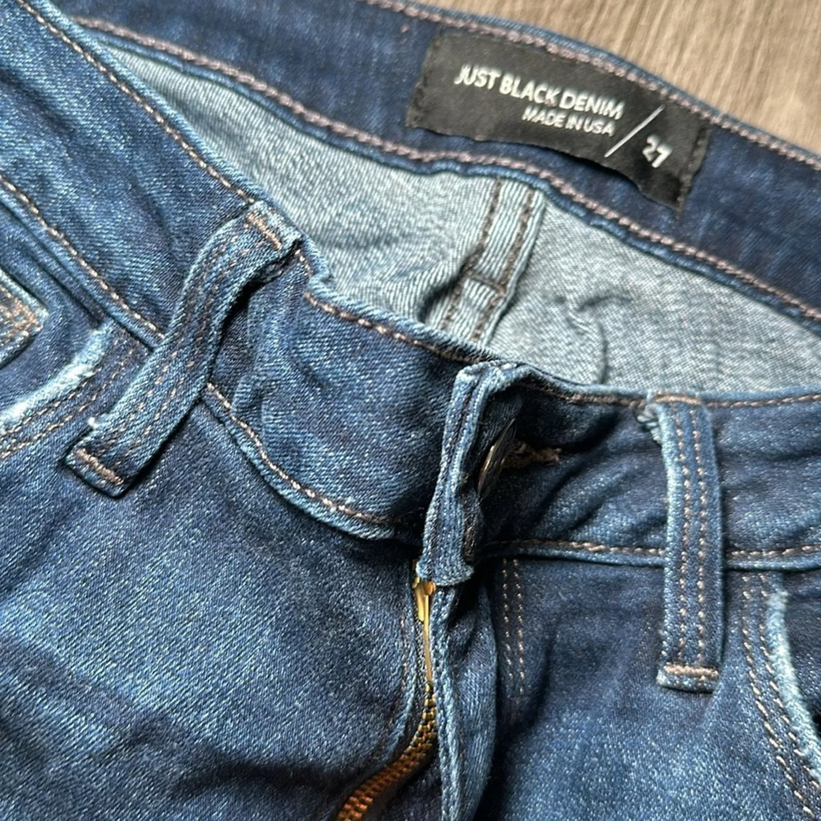 Other Jeans Other Just Black Skinny Stretch Jeans - 27 Blue