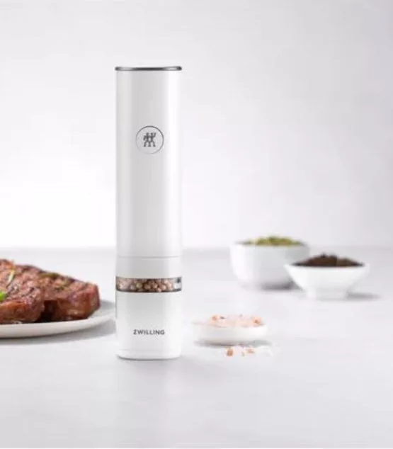 Enfinigy White Salt & Pepper Mill