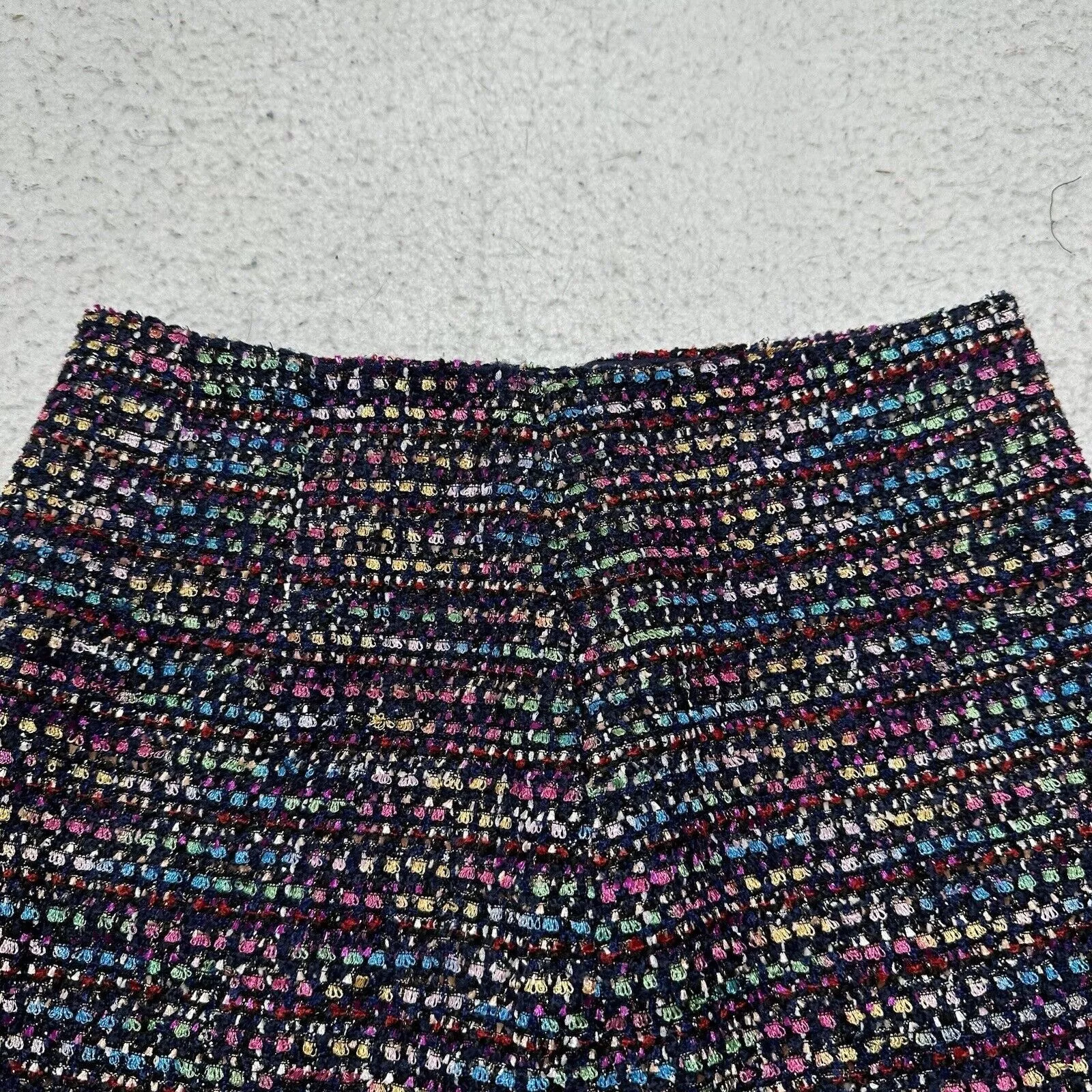 Loft Mini Skirts LOFT 2 Shimmer Textured Shift Skirt Colorful Mini Skirt Multi