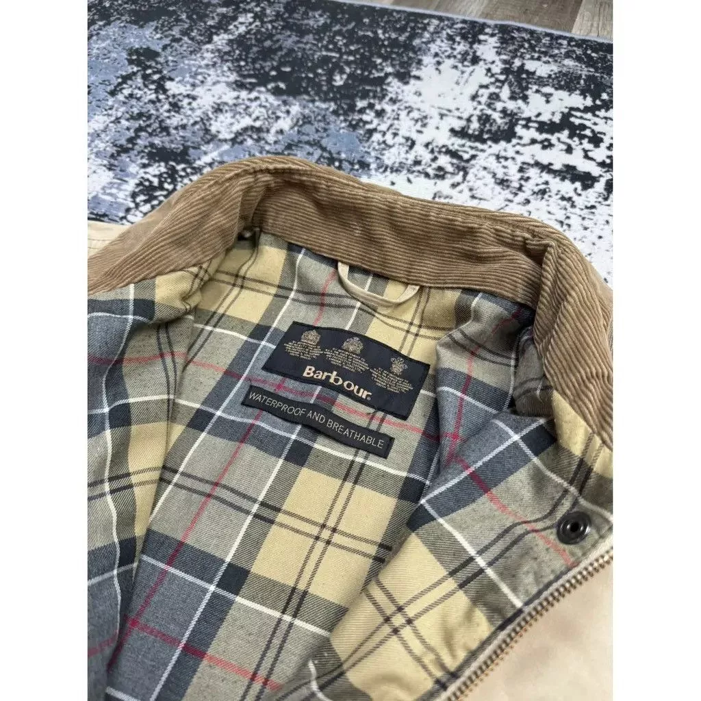Barbour Coats Barbour coat with pattern Size: 42 fit XL Beige