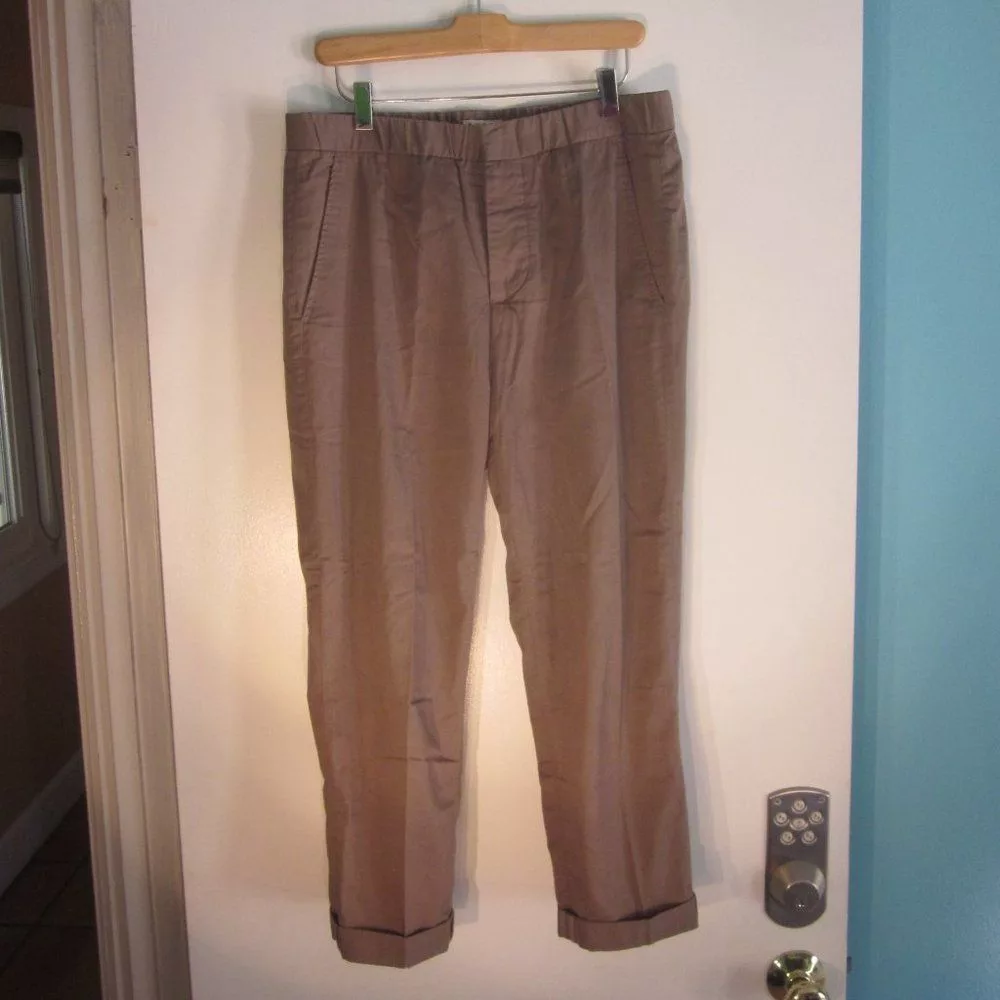 Marni Pants Marni for H&M Cotton Crop Pants Fits Womens 10 Brown