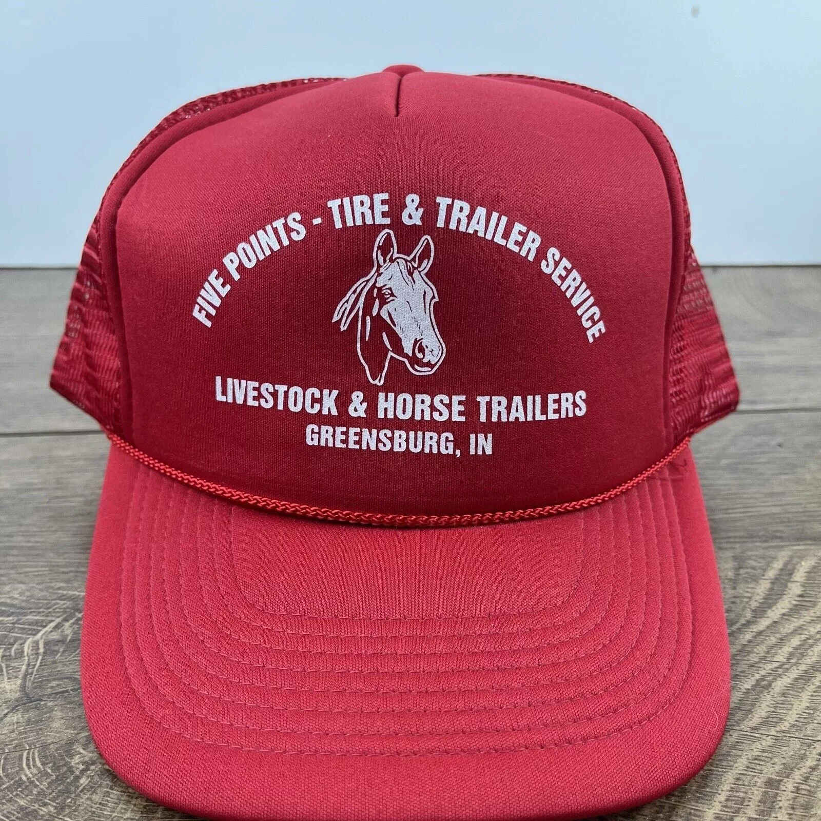 Other Hats Other Five Points Tire Trailer Hat Livestock Horse Adjustable Hat Red