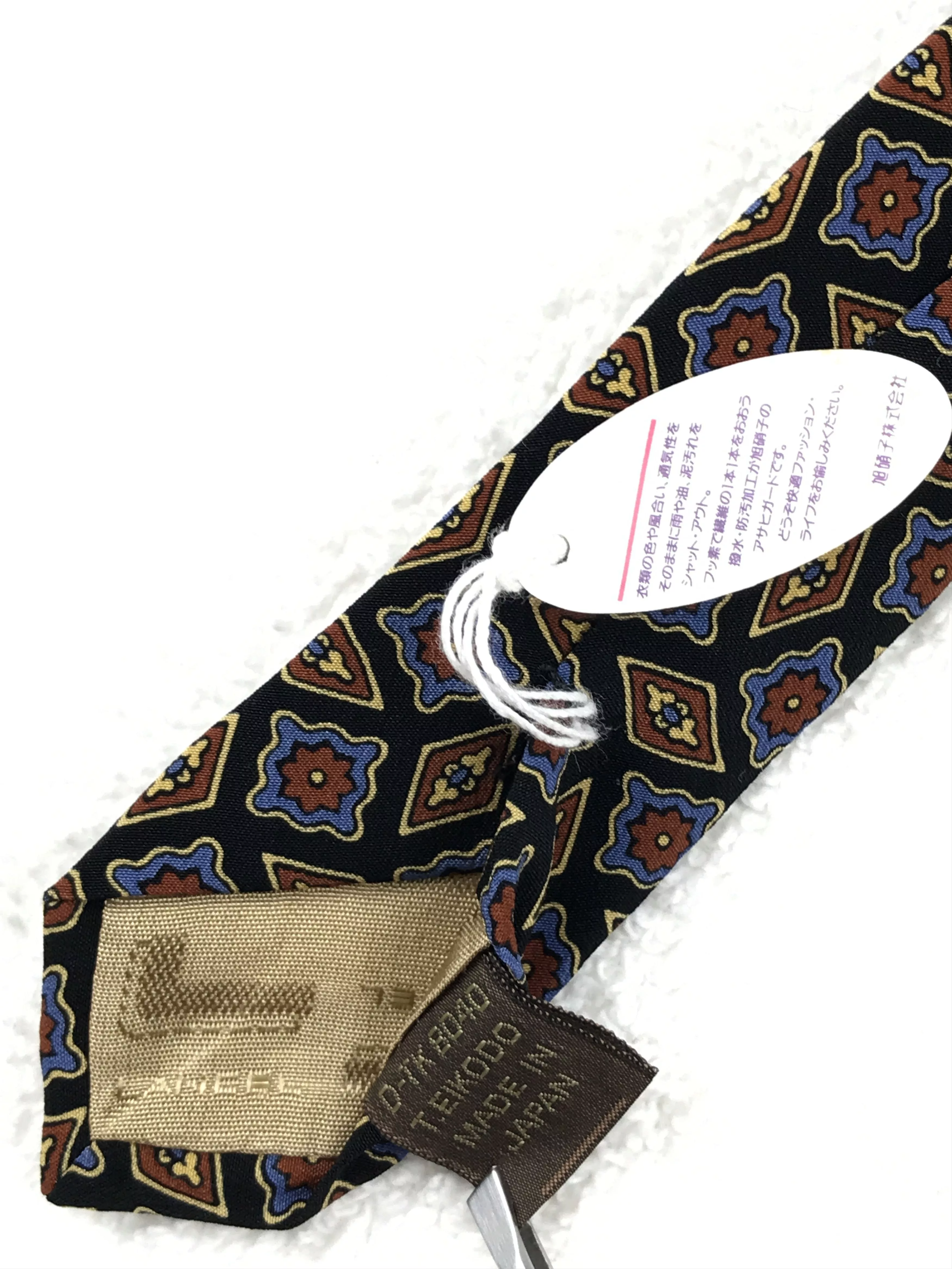 Lancel Ties Pocketsquares LC301 Vintage Lancel Necktie Pure Silk Multi