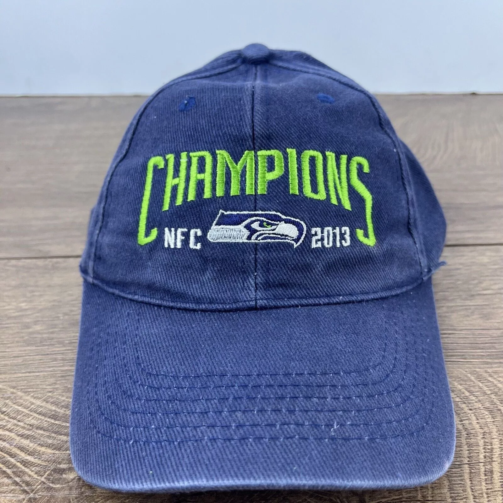 Other Hats Other Seattle Seahawks Hat 2013 NFC Champions Blue Cap Adjustable