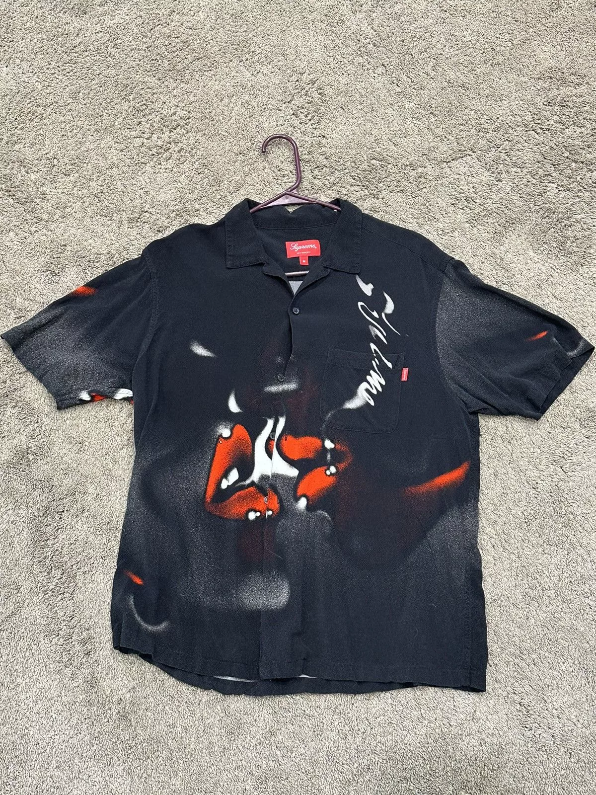 Supreme Shirts Button Ups Supreme Blow Back FW20 button up Black