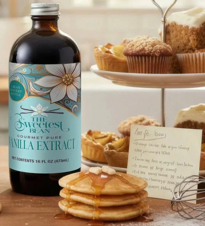 16 oz. Single-Origin Pure Vanilla Extract