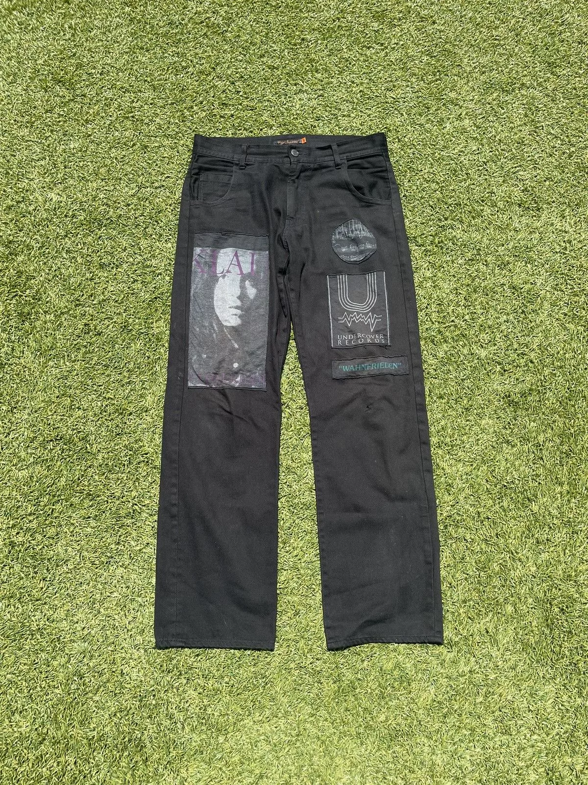 Undercover Denim SS06 “T” - Undercover Patchwork Klaus Black Denim