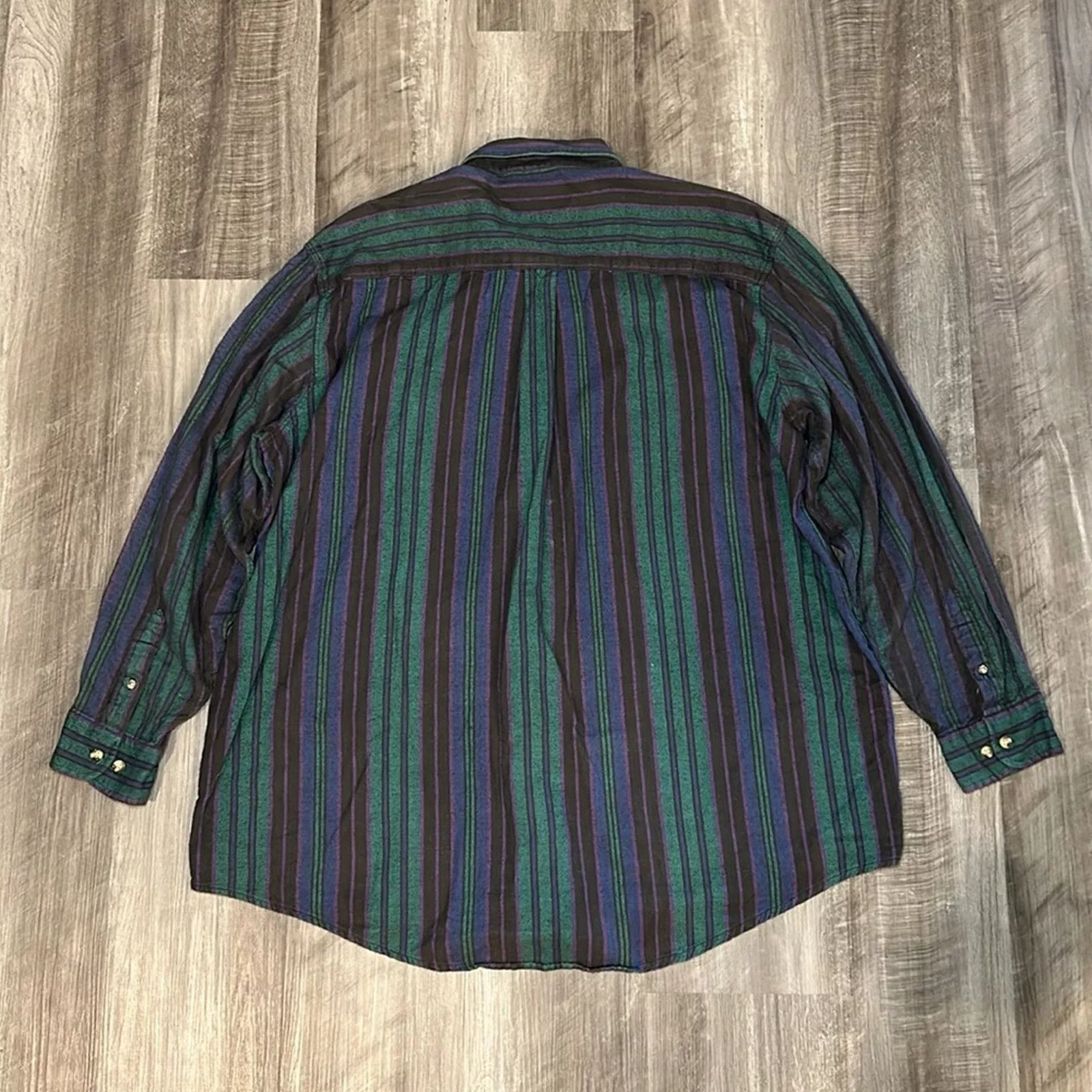 McGregor Shirts Button Ups McGregor Classics Flannel Long Sleeve Button Down - 2XLT Green