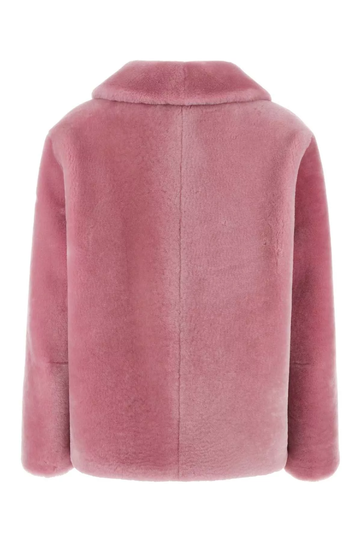 Prada Leather Jackets Prada Pink Fur Coat