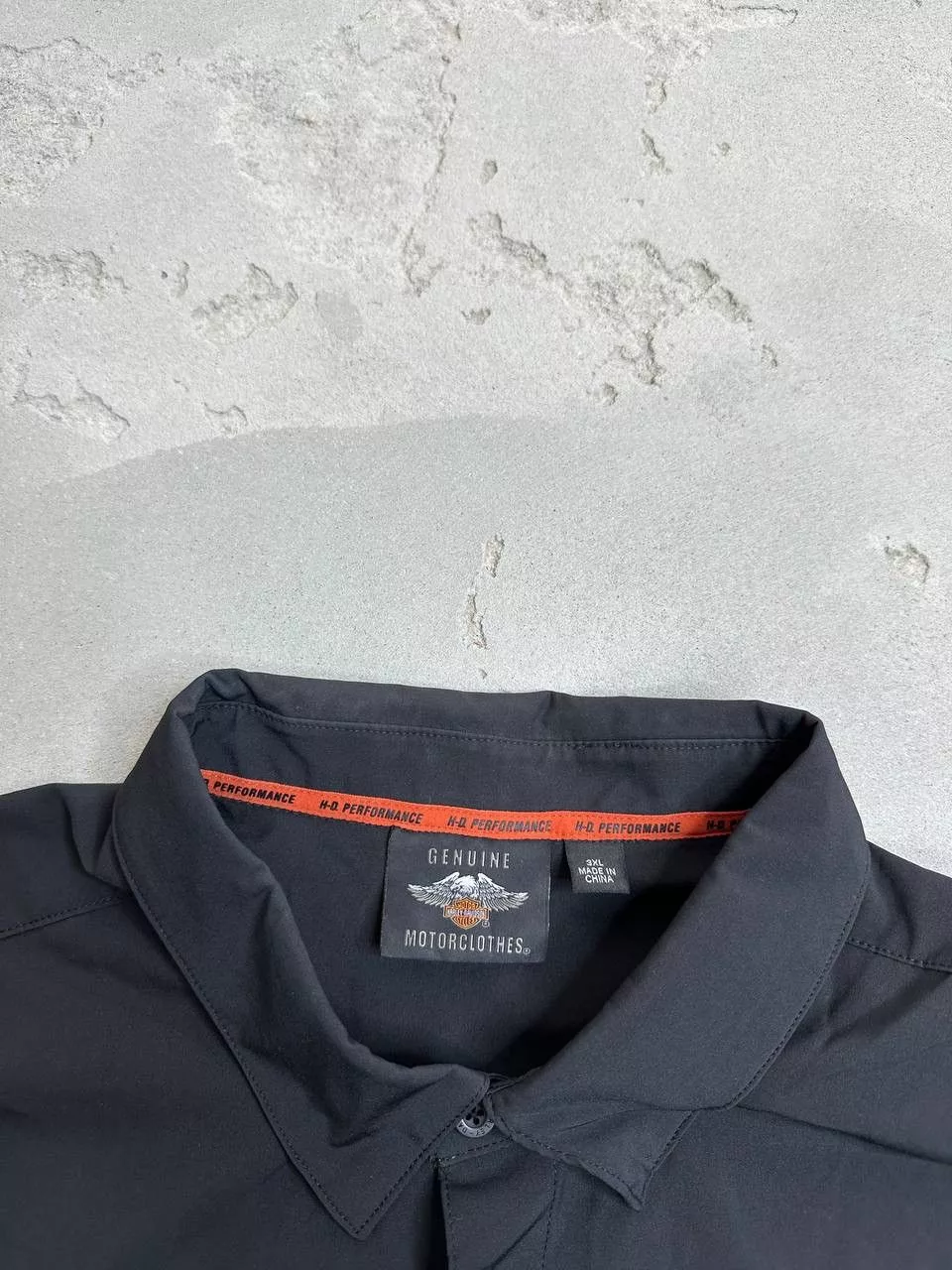 Harley Davidson Shirts Button Ups Harley Davidson × Vintage Vintage Embroidered Silk Harley Davidson Button Up Shirt Black