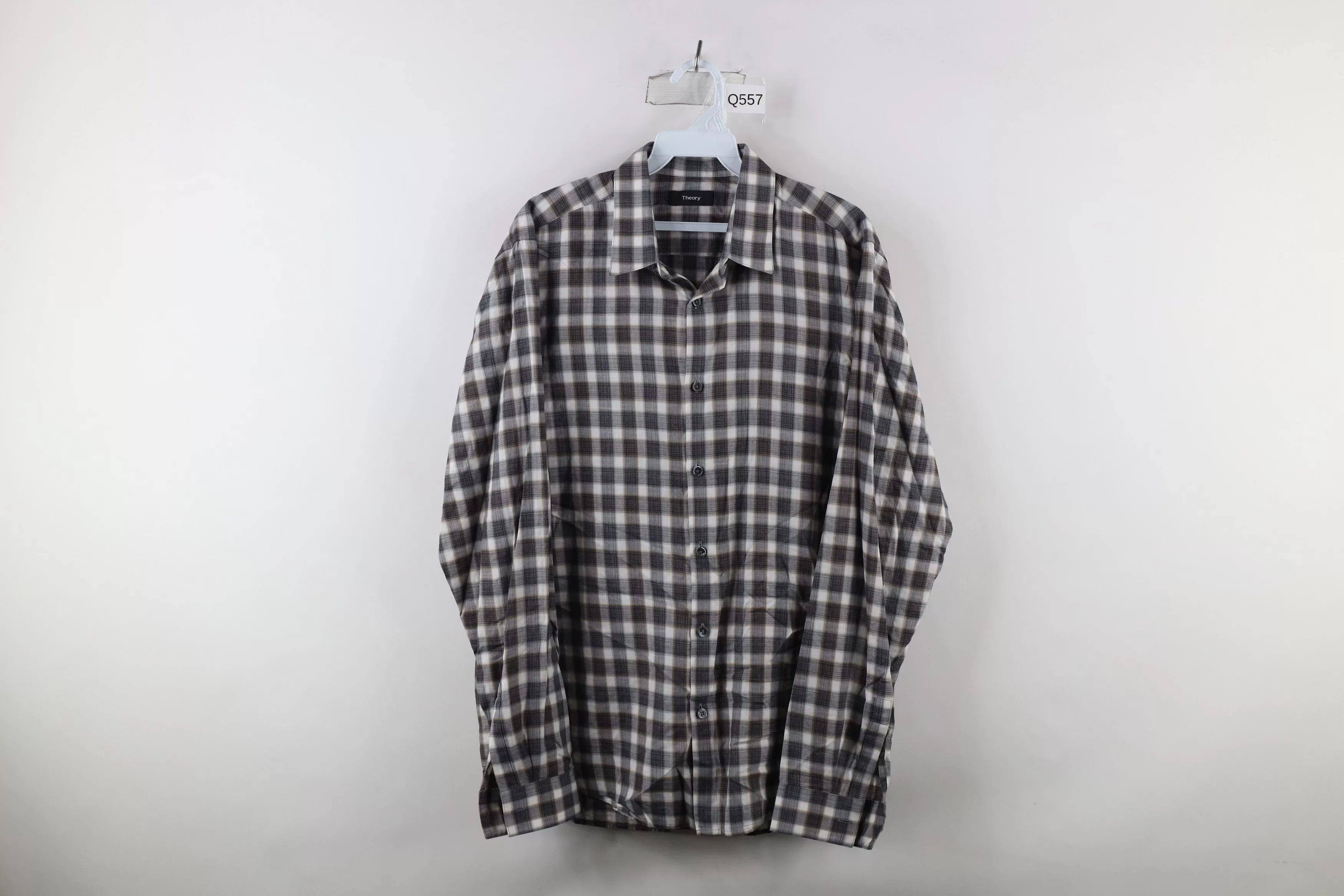 Theory Shirts Button Ups Theory × Vintage Theory Irving Betton Check Plaid Collared Button Shirt Multi