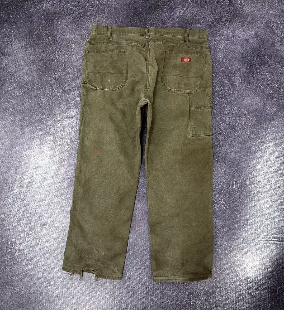 Dickies Casual Pants Vintage Dickies Y2K Work Distressed Hype Baggy Pants Green Streetwear