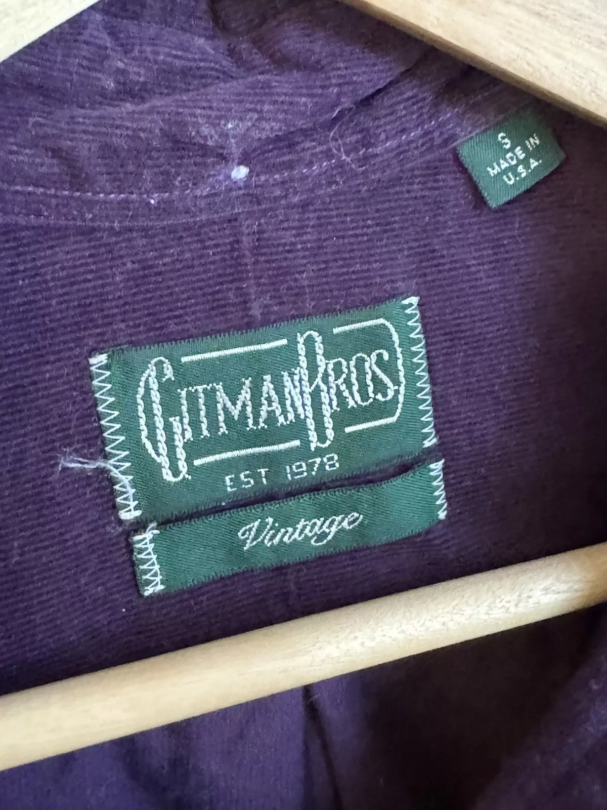 Gitman Bros. Vintage Shirts Button Ups Gitman Bros. Vintage Button Down Shirt - Purple Corduroy