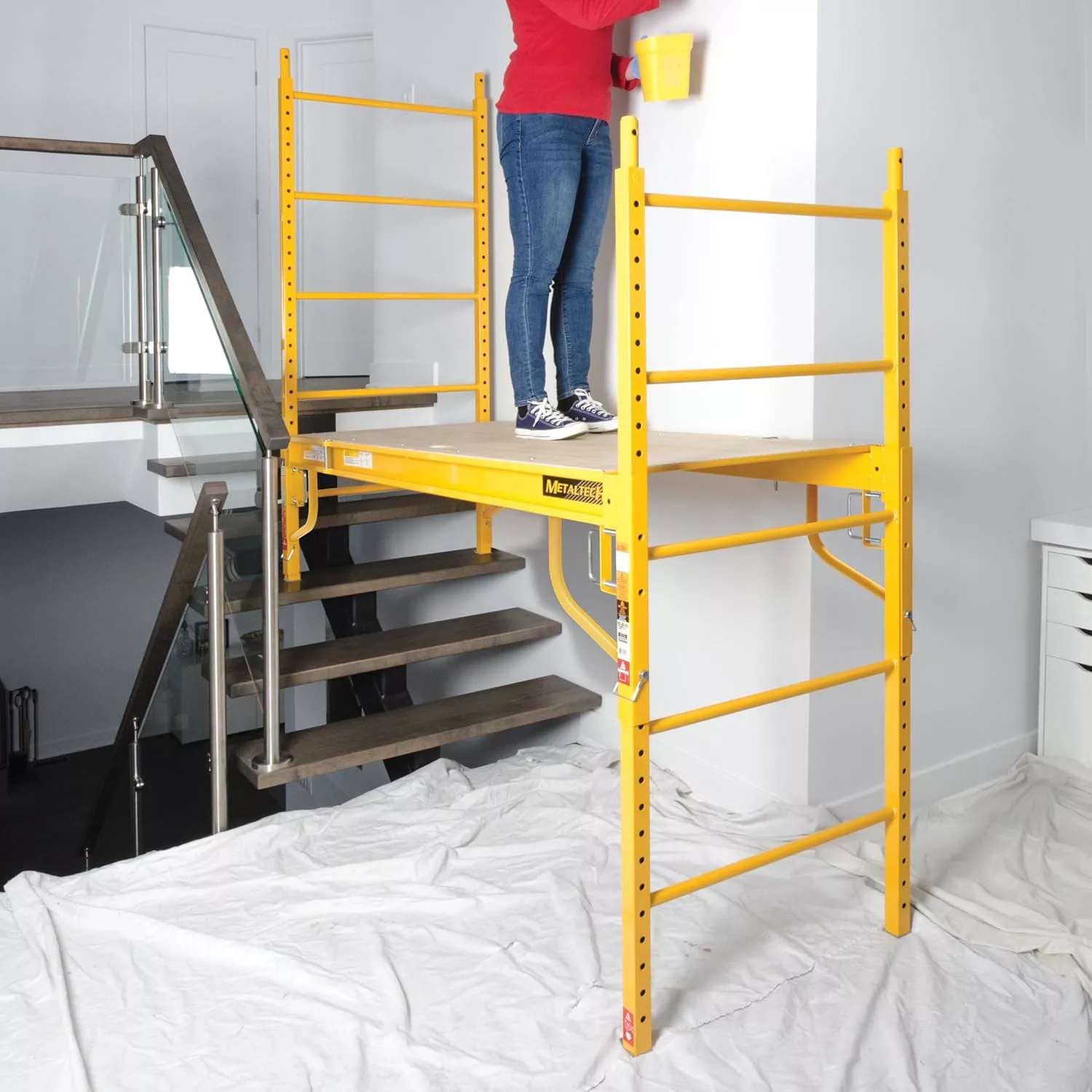 Metaltech Multipurpose 6'. Baker-Style Scaffold - 1, 000-Lb. Capacity, Steel, Model# I-CISC
