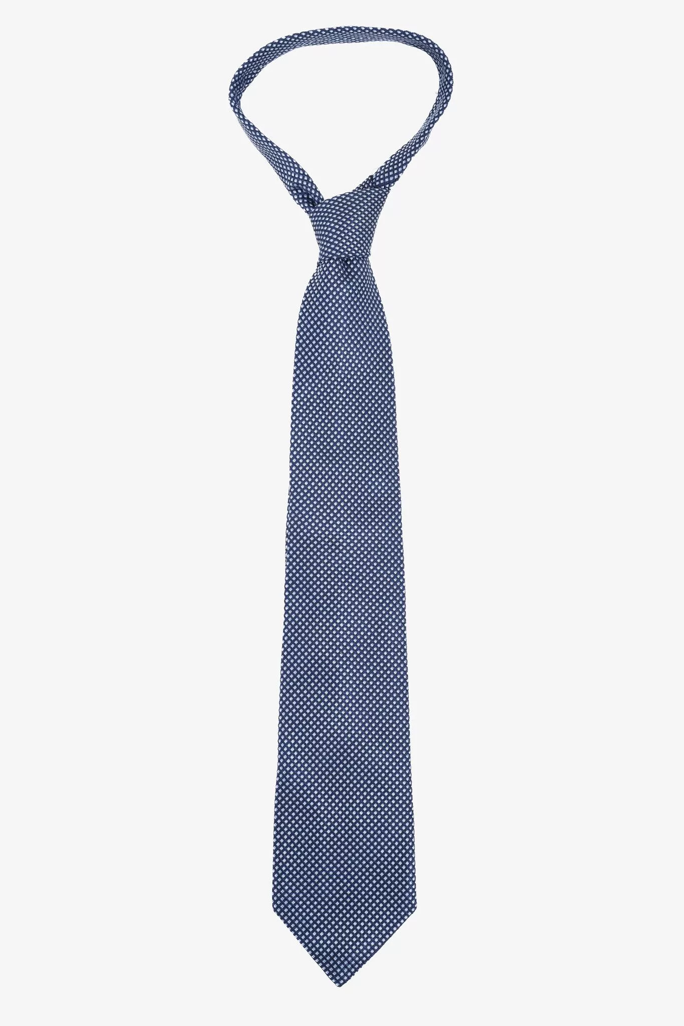 Giorgio Armani Miscellaneous Giorgio Armani Blue Two-Tone Jacquard Micro-Pattern Silk Tie
