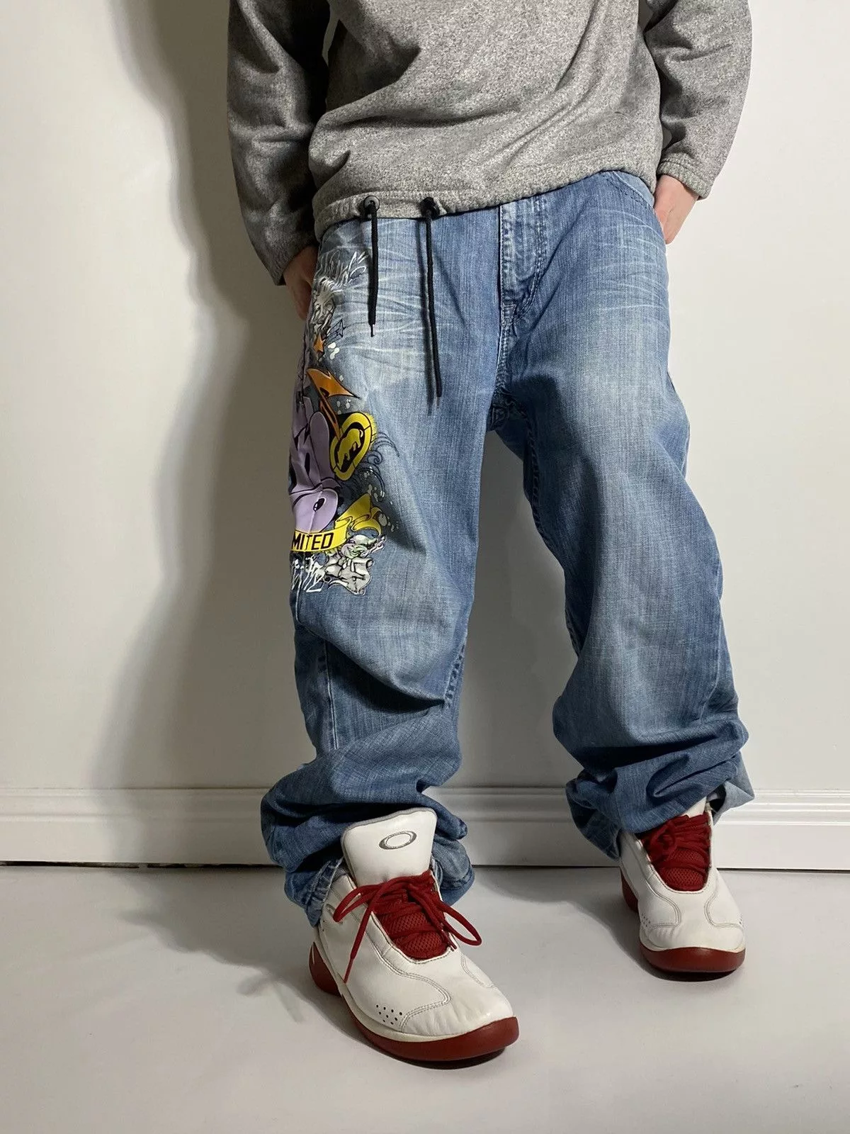 Ecko Unltd. Denim Ecko Unltd. × Japanese Brand × JNCO Vintage Ecko UNLTD Baggy Jeans Jnco Style Blue