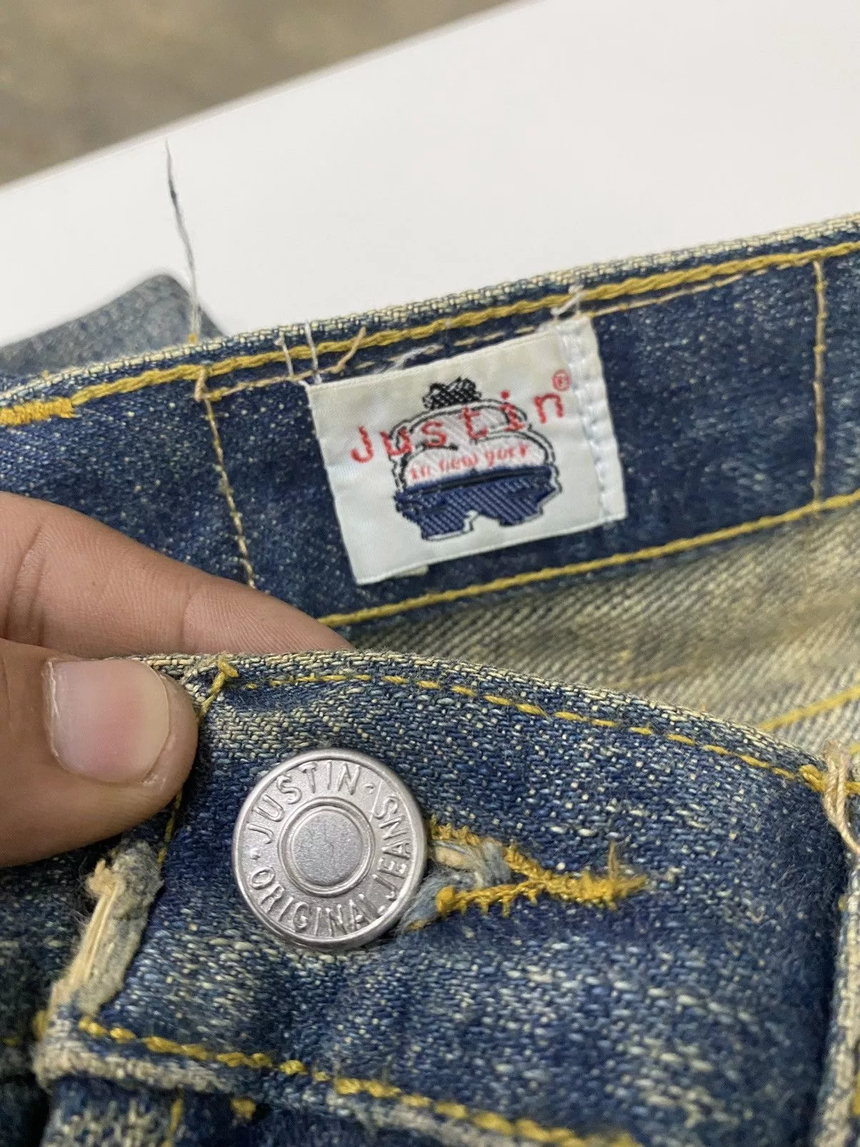 Justin Denim 🔥Flare Vintage Bushpants Justin Distressed Denim💥 Multi
