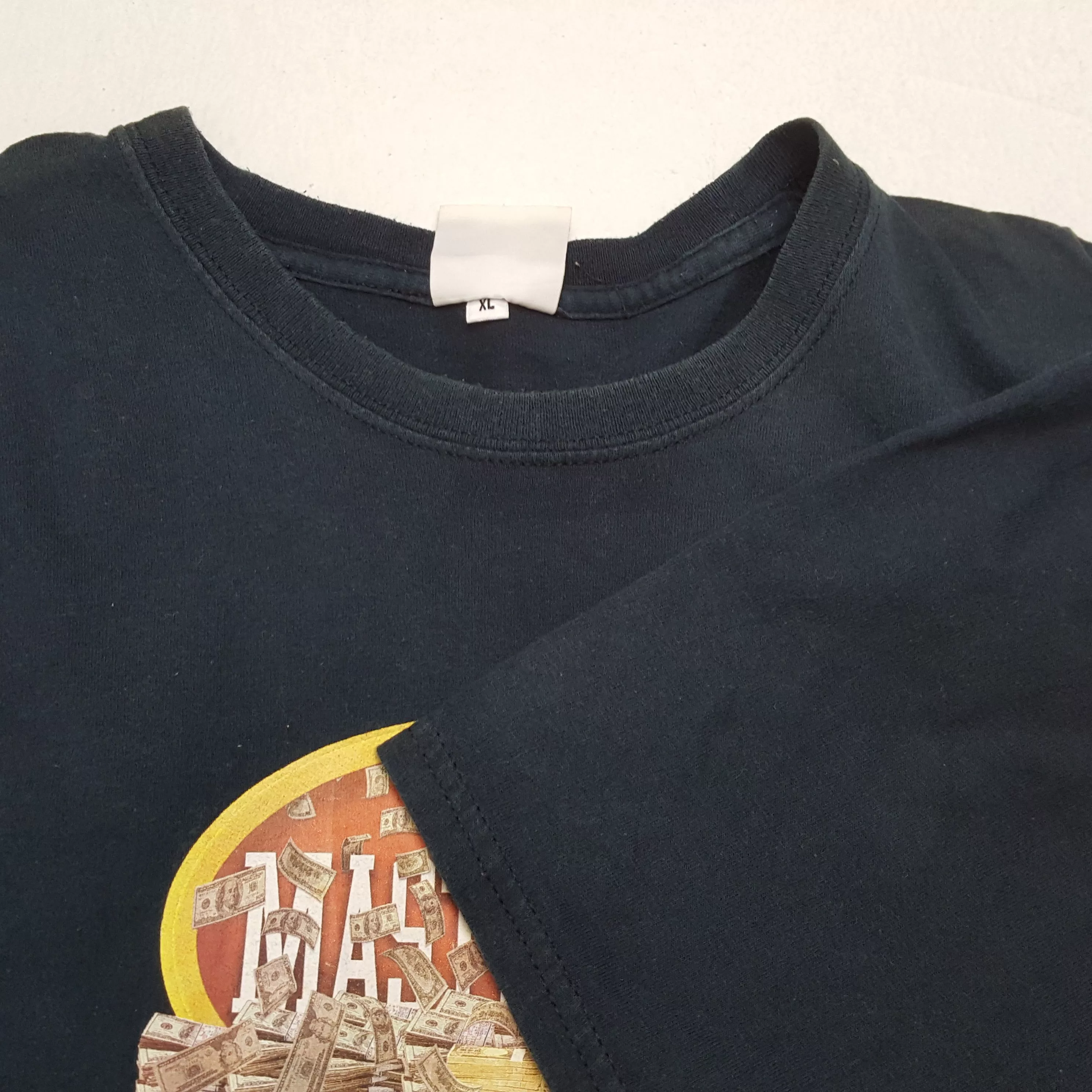 MasterPiece Short Sleeve T Shirts MasterPiece × Vintage MASTERPIECE Center Design Streetwear Skateboard Style Tshirt Blue