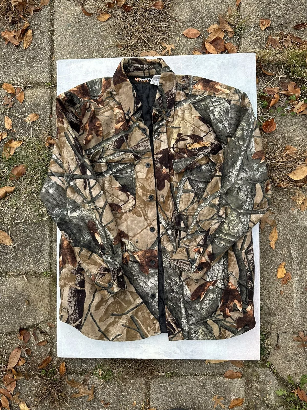 Realtree Light Jackets Crazy workwear camo realtree quilt lined flannel jacket Multi Streetwear
