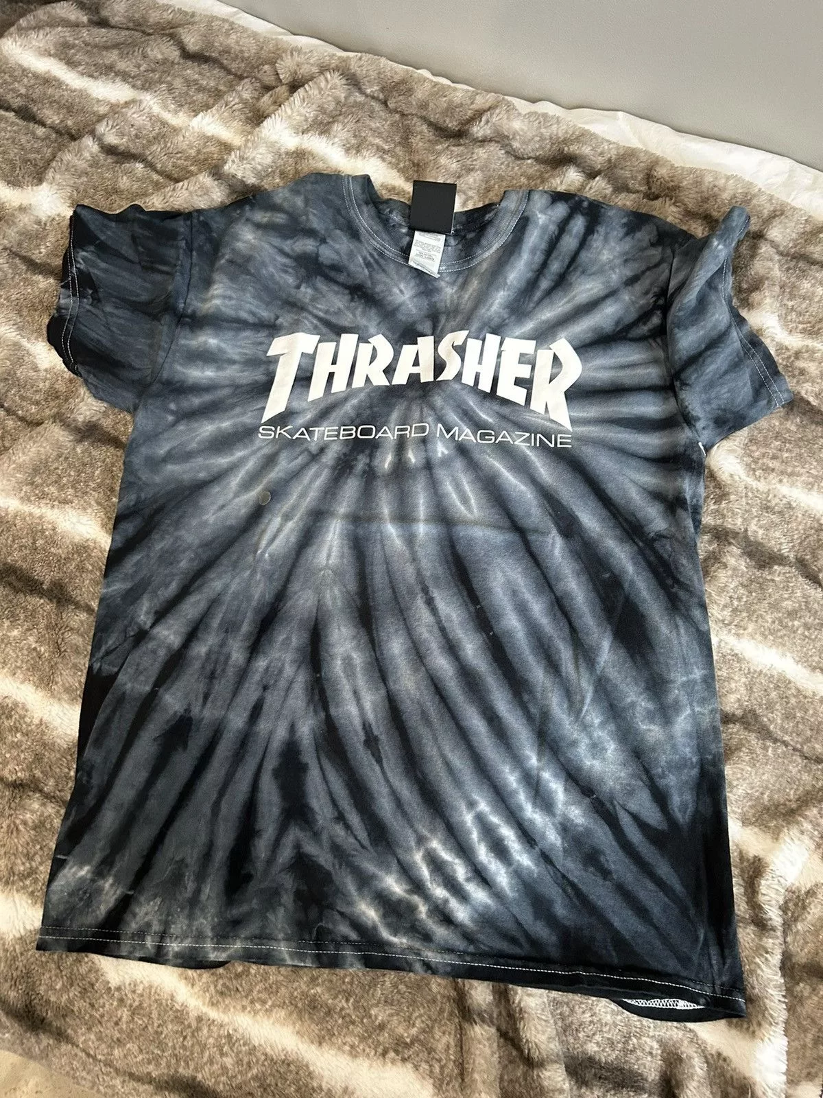 Thrasher Short Sleeve T Shirts Thrasher Tie-Dye T-Shirt Blue