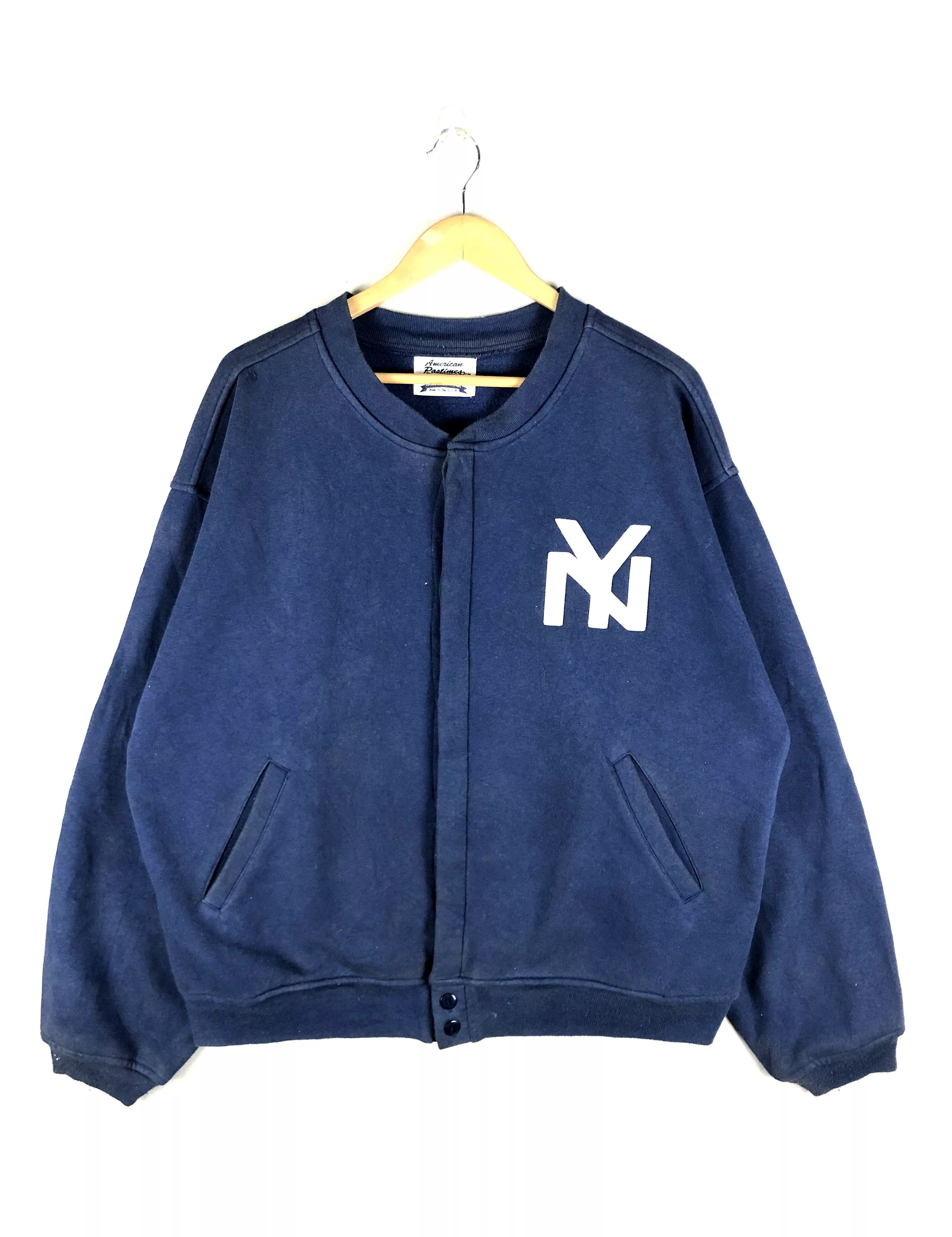 Vintage Light Jackets Vintage 90s New York Varsity Jacket Blue
